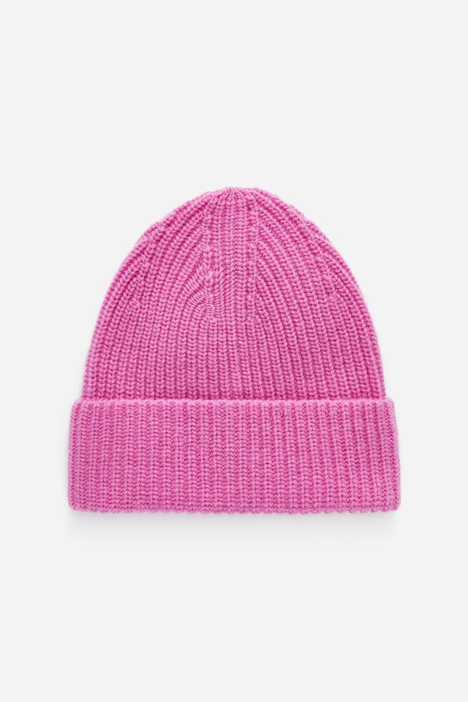 Woll-Beanie - Rosa - 1