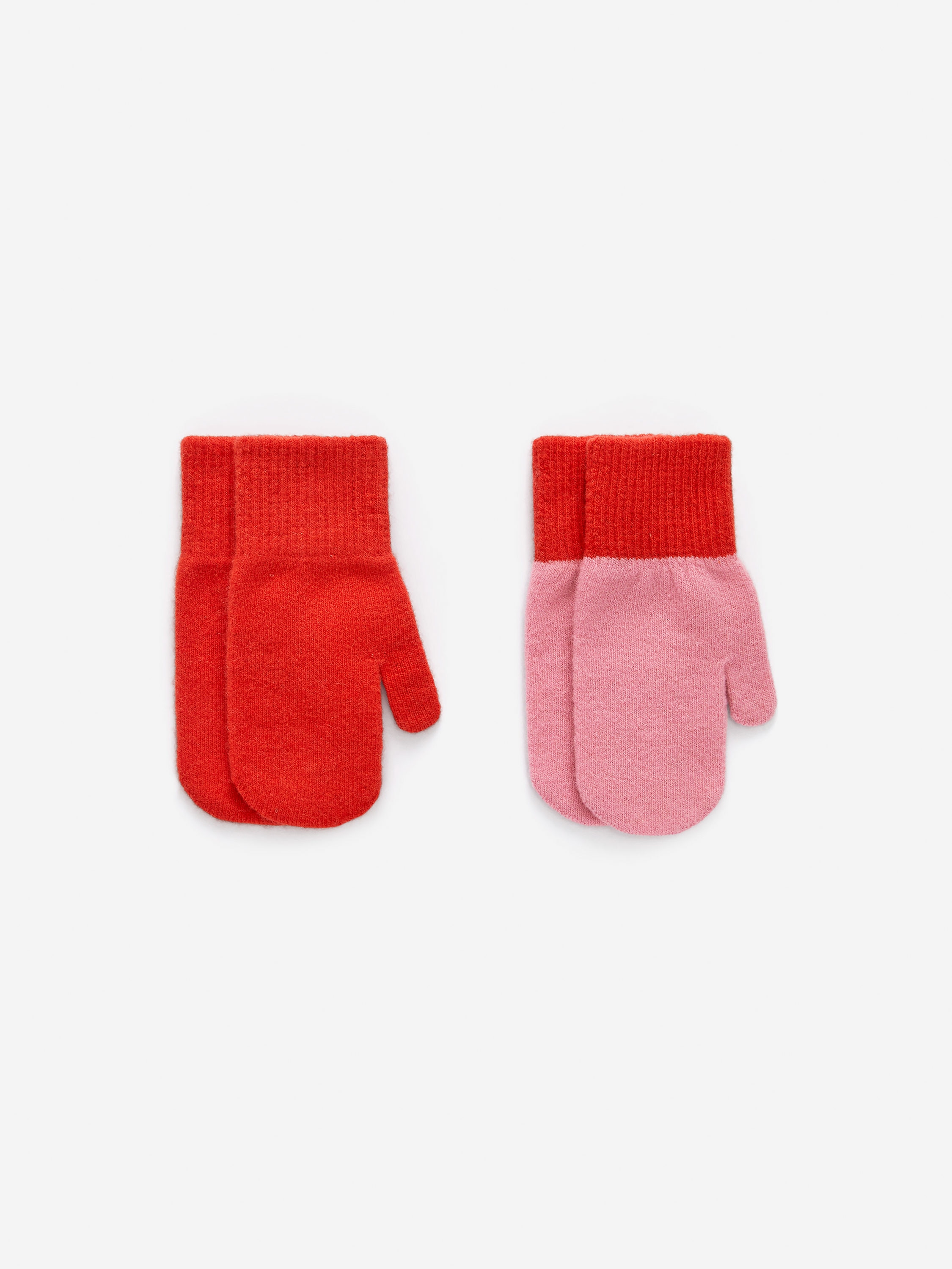 Wool Mittens-#BD433F-16635