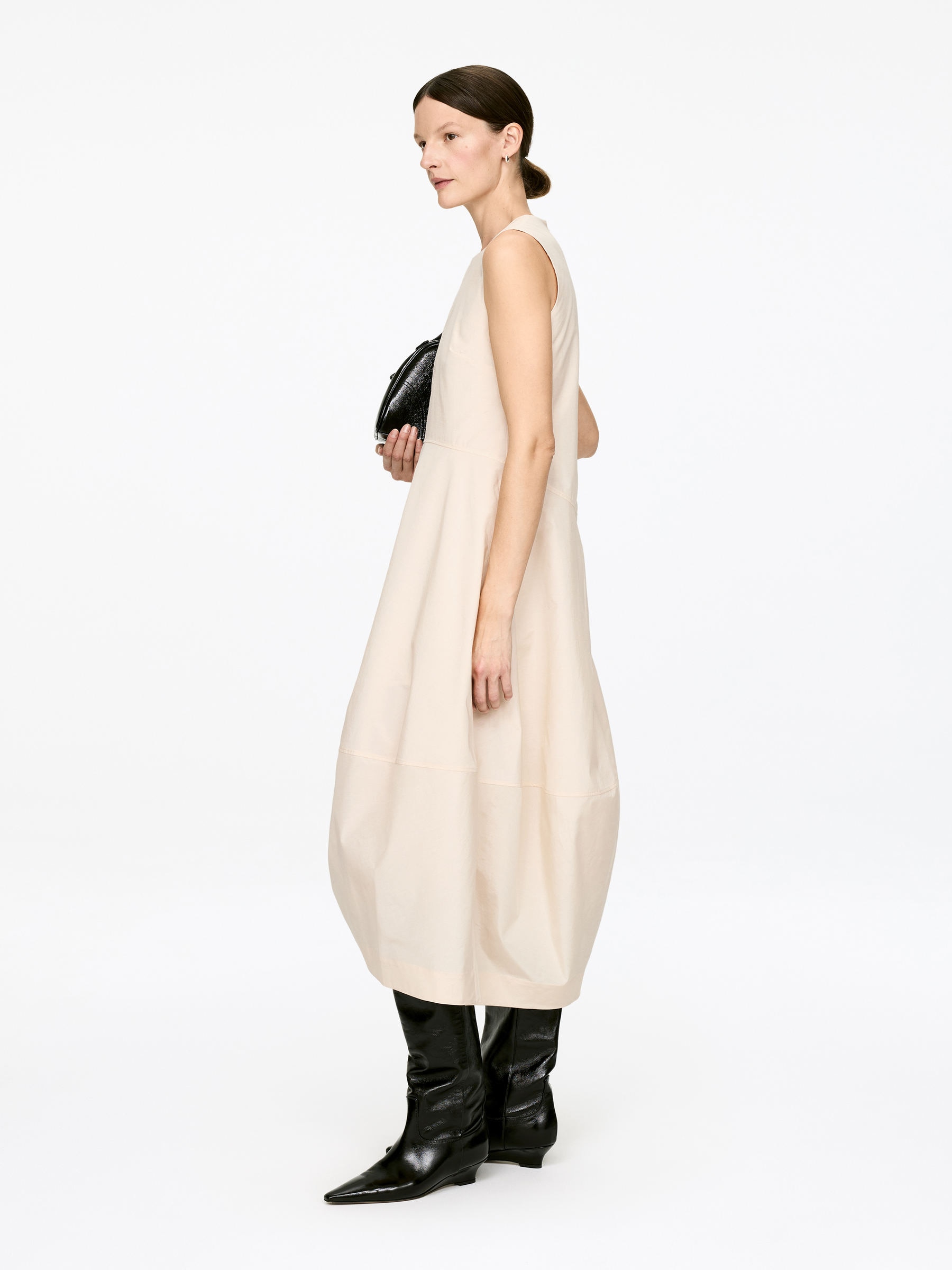 Cocoon Dress - Beige - Regular fit - Women - StillMedia/Lookbook - 3