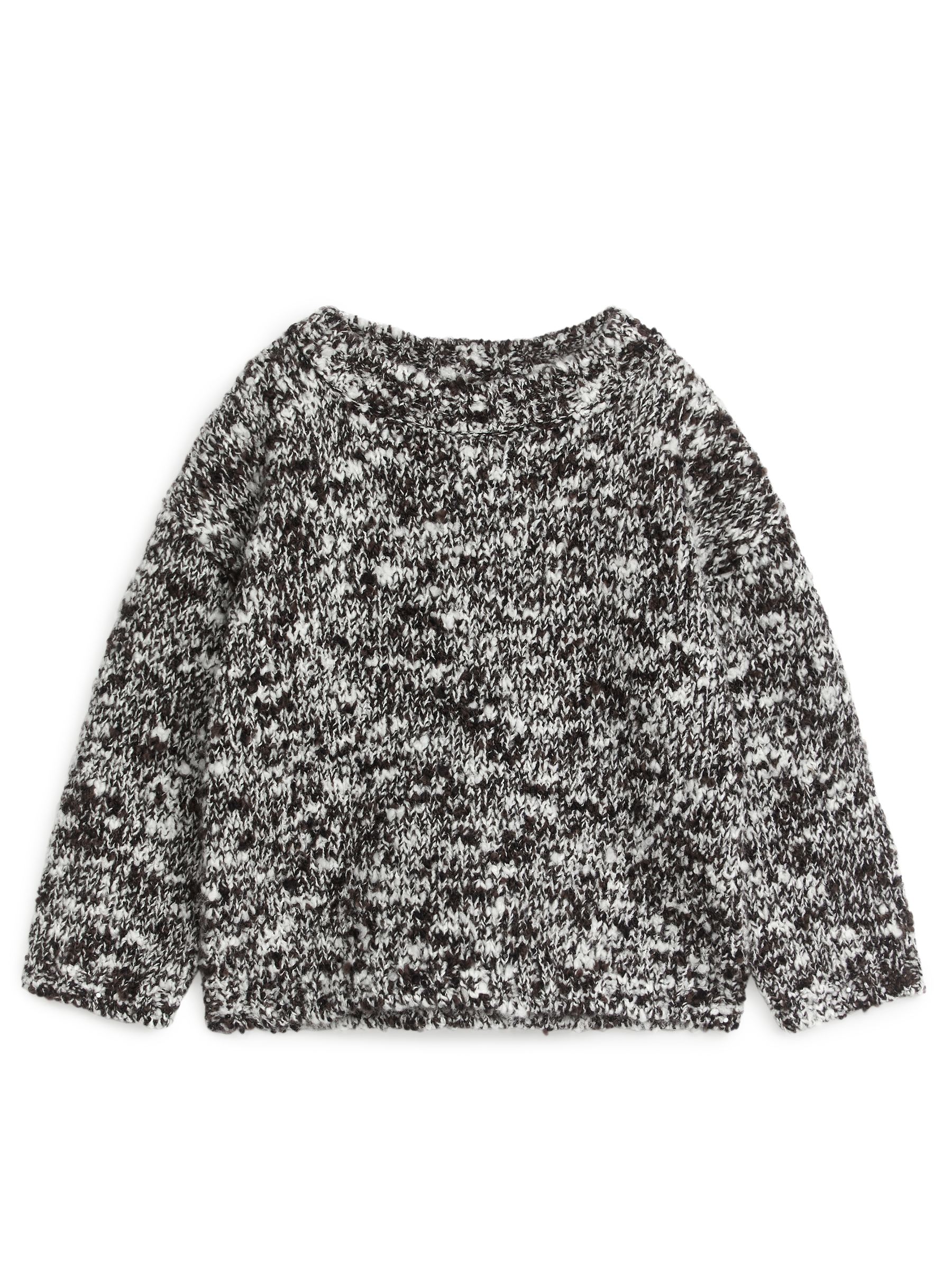 Lässiges Bouclé-Pullover - Schwarz/Weiß - Relaxed Fit - Kinder - StillMedia/DescriptiveStillLife - 2