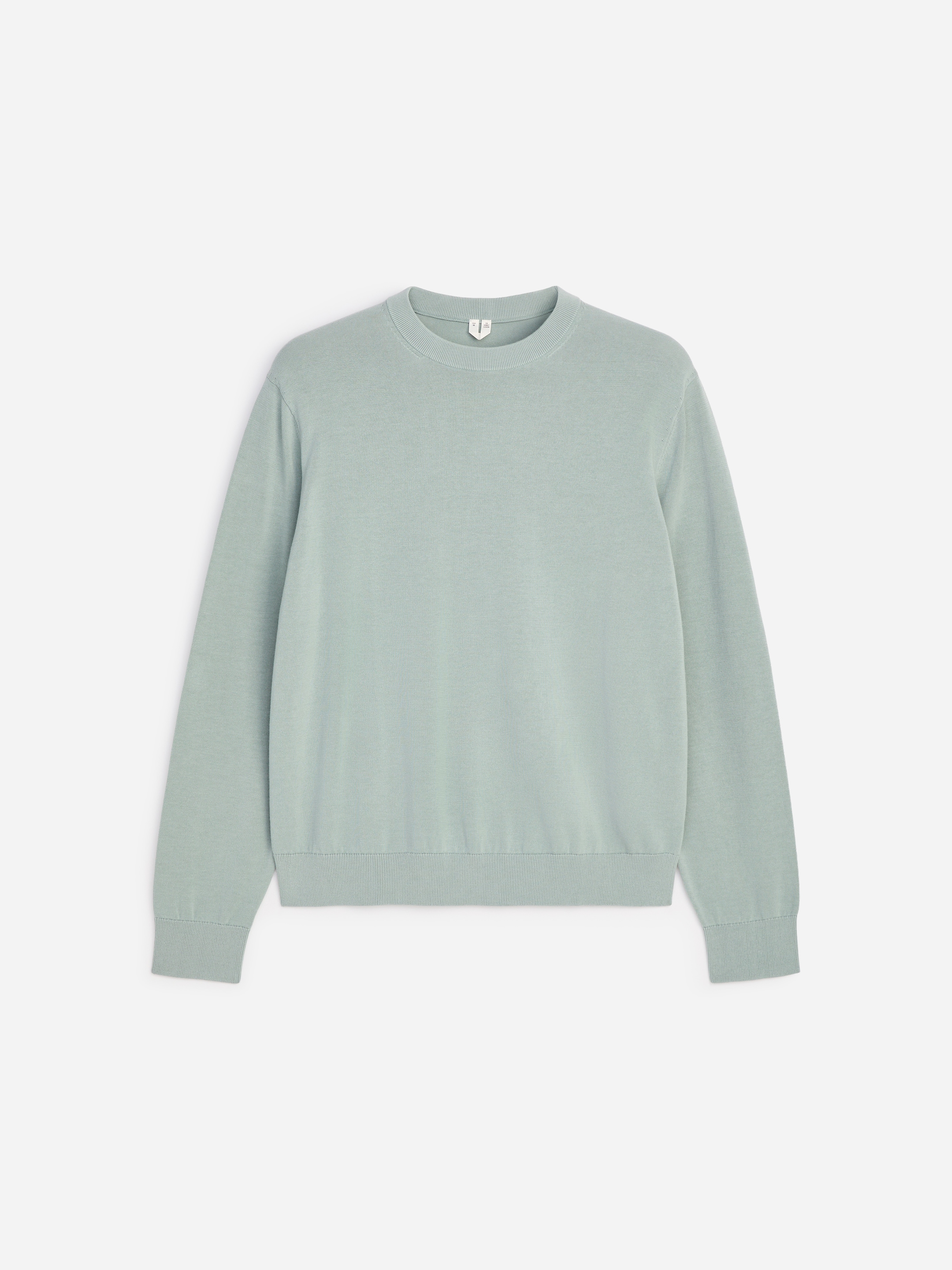 Lightweight Cotton Crewneck Jumper-#929B9A-19372