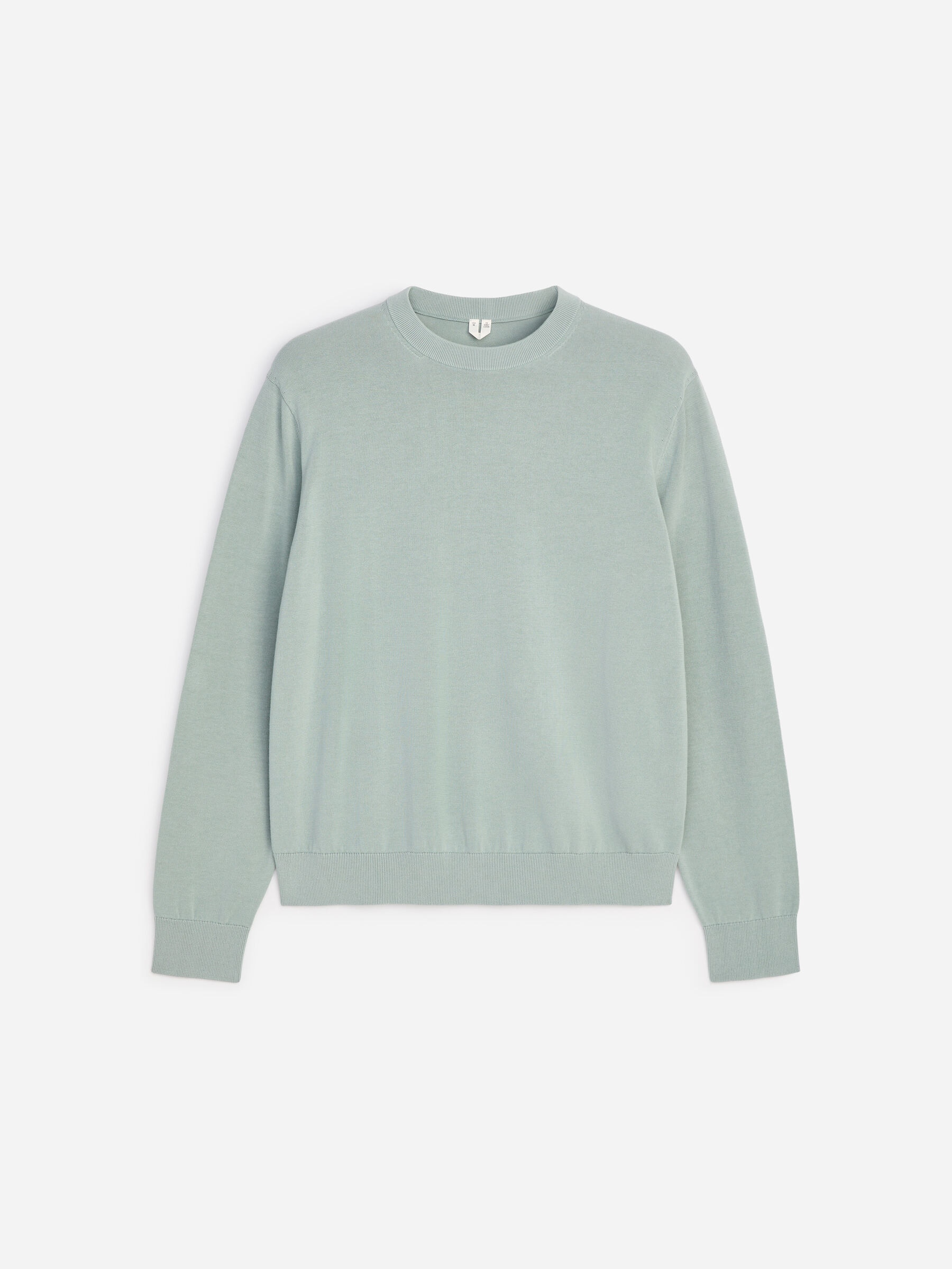 Lightweight Cotton Crewneck Jumper-#929B9A-19372