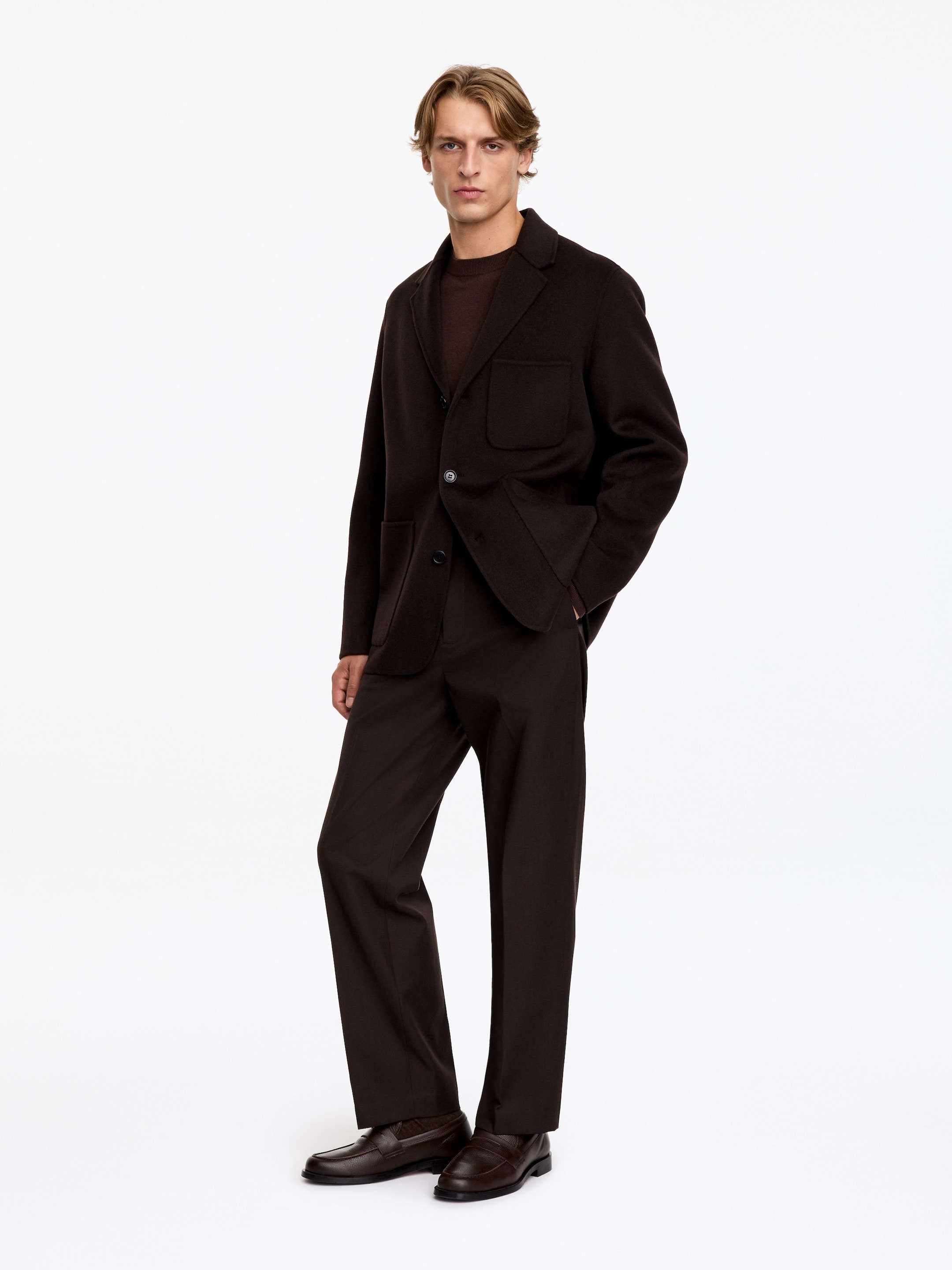 Relaxed Tailored Trousers - Dark Brown - Relaxed fit - men - StillMedia/Lookbook - 3
