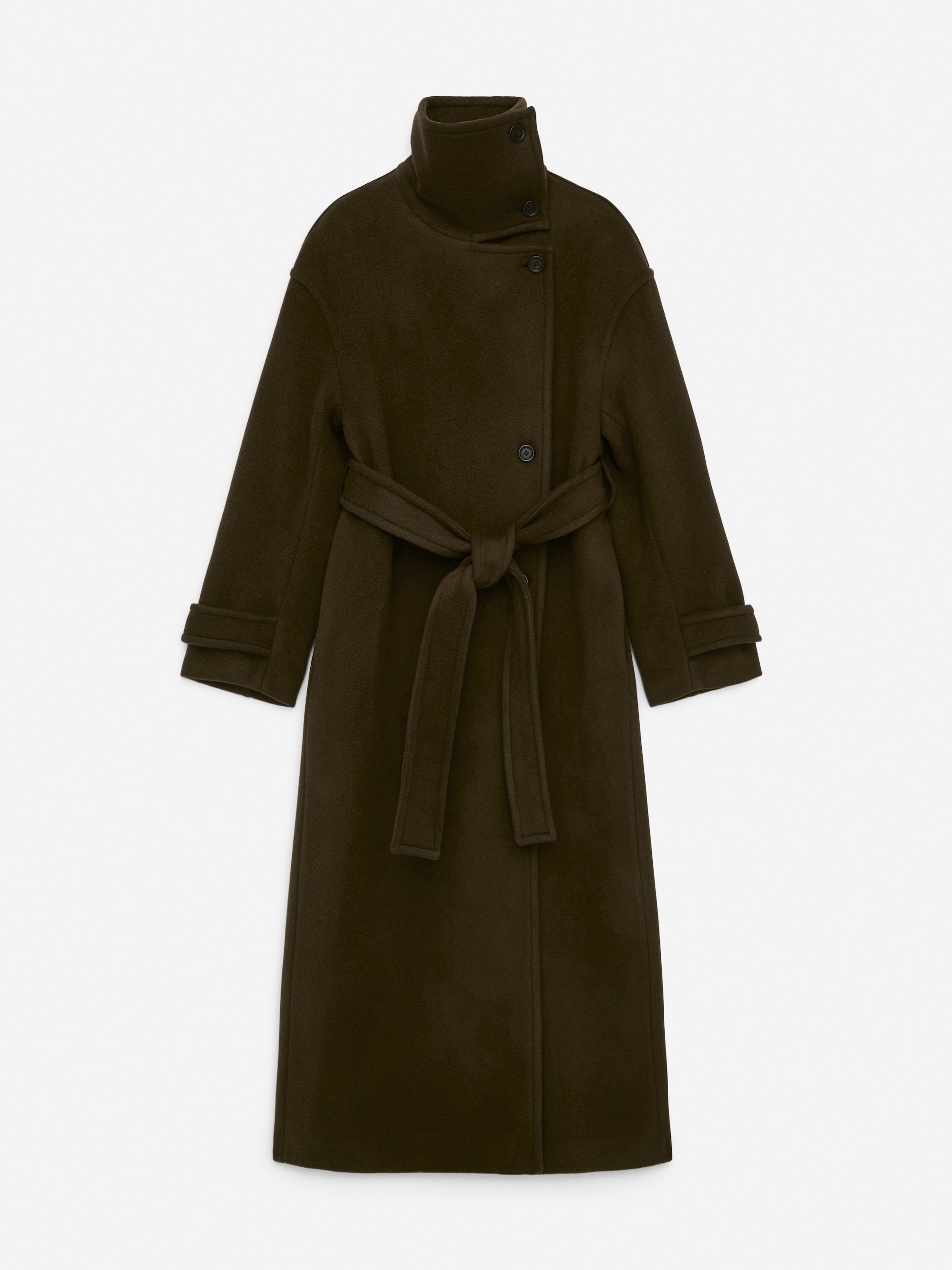 View larger image: Oversized Wool-Blend Coat - Khaki Green - Ladies | H&M GB 2