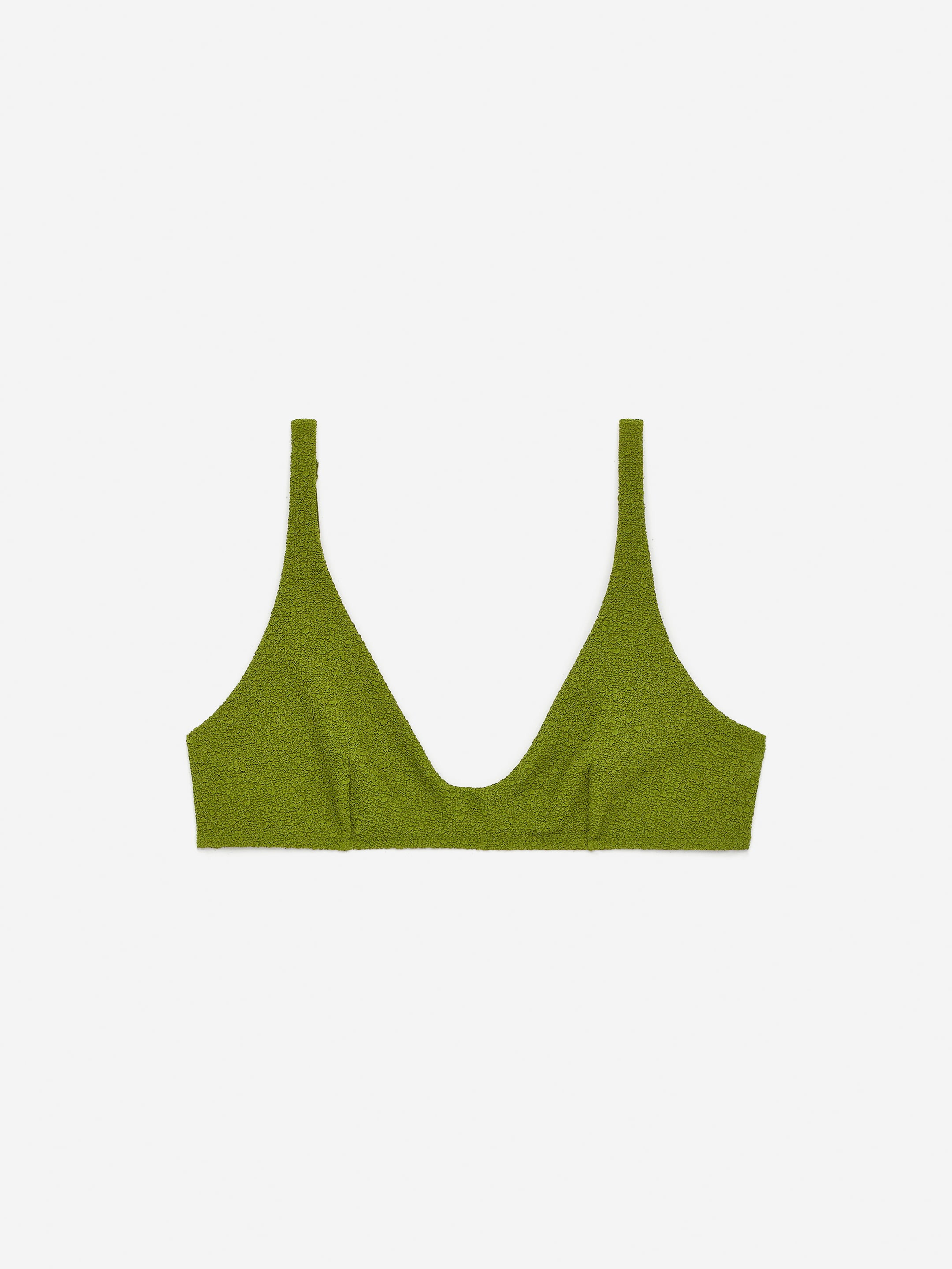 Textured Bikini Top - Green - Women - StillMedia/DescriptiveStillLife - 2
