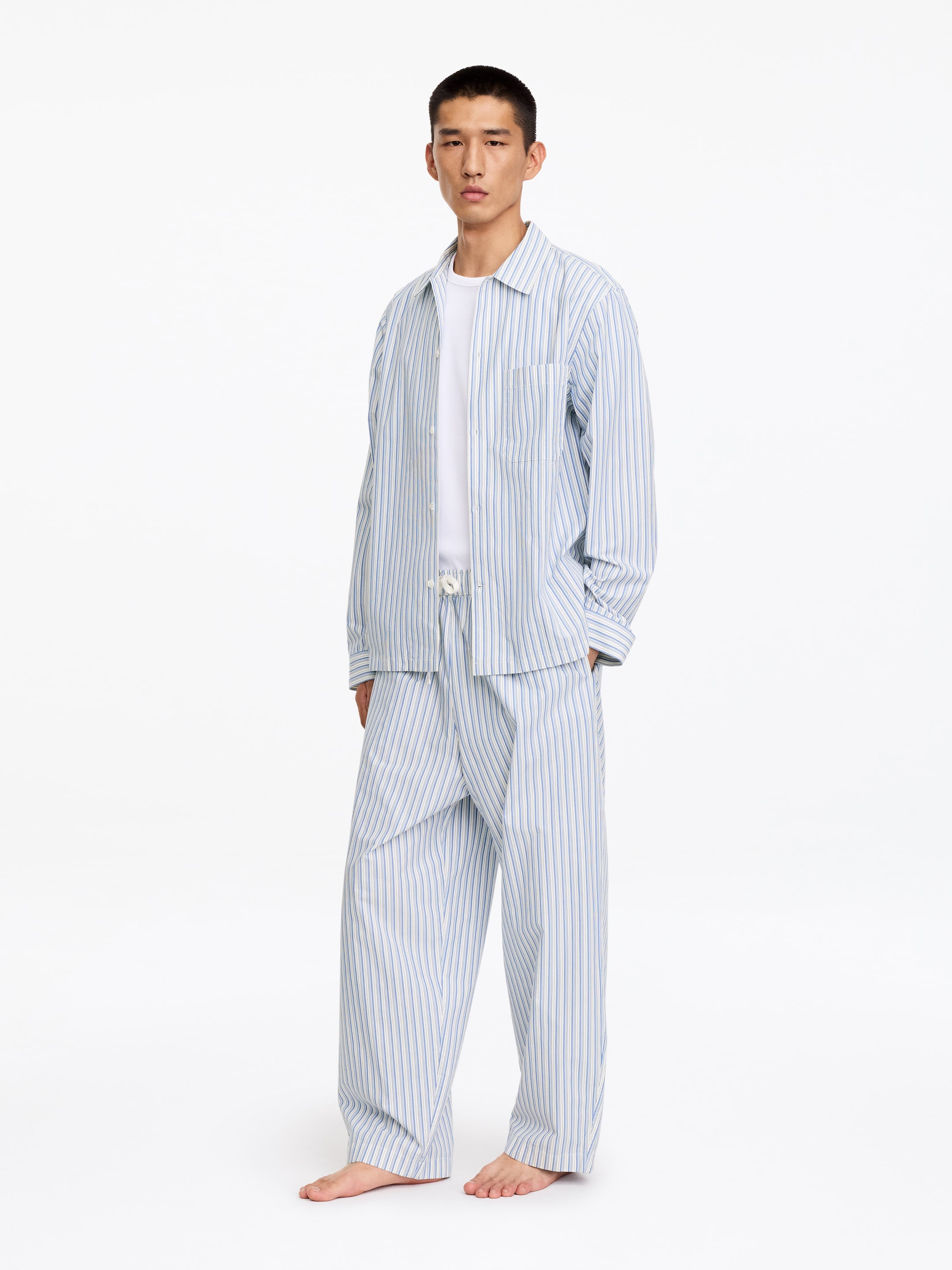 Pantalones de pijama de rayas - Azul/rayas - Corte relajado - men - StillMedia/Lookbook - 2