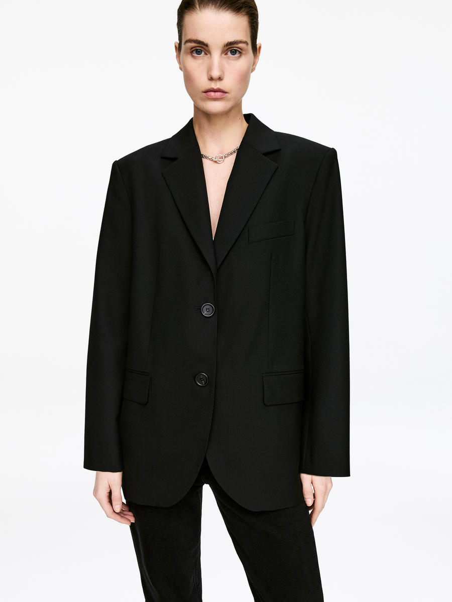 ARKET oversized black blazer – best black spring blazer for women 2026