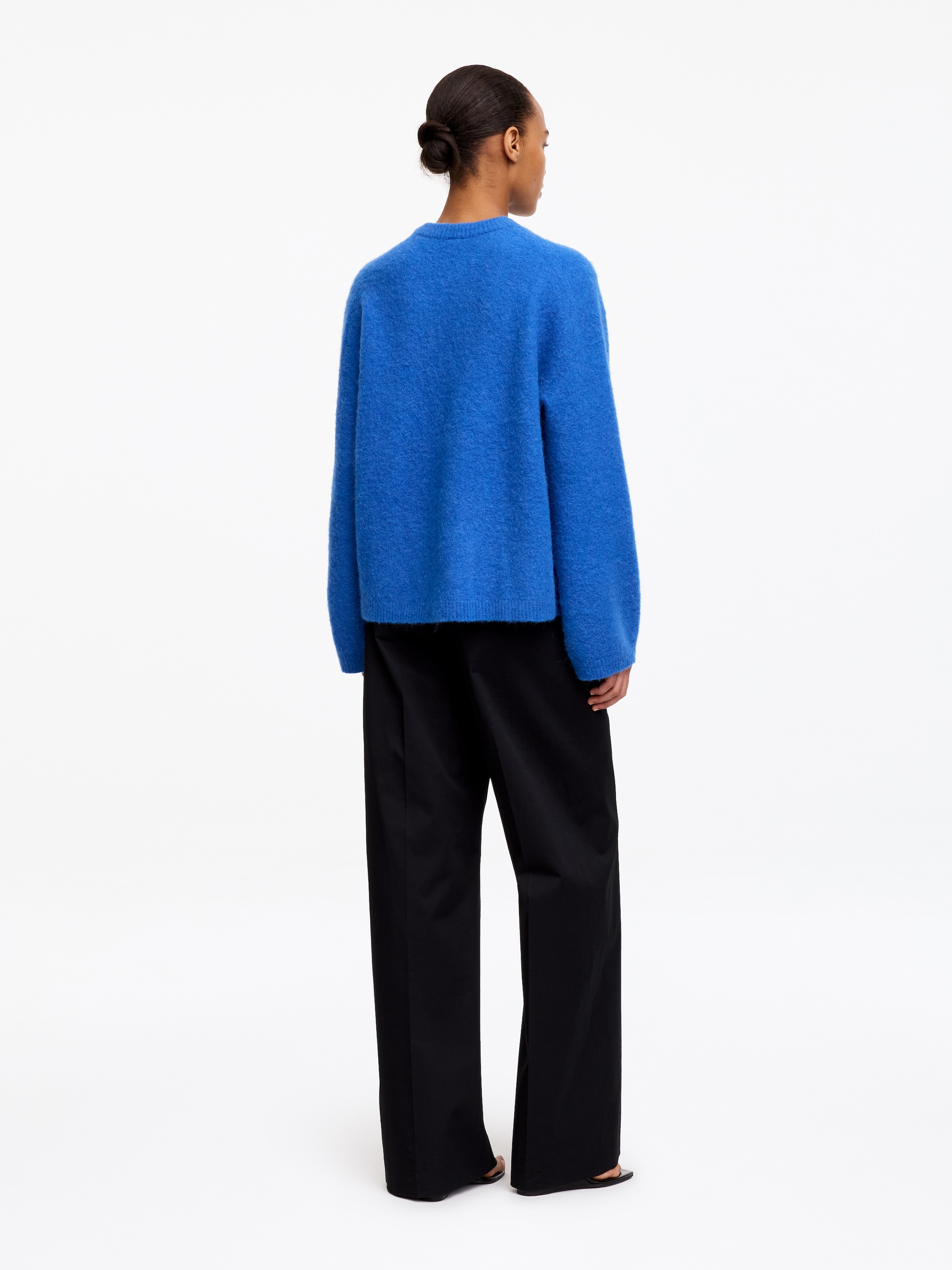 Jersey de mezcla de lana y alpaca - Azul - Oversized - women - StillMedia/Lookbook - 6