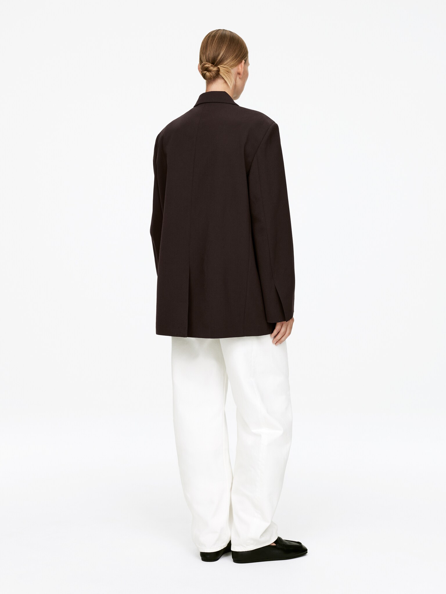 Blazer oversize - Marron foncé - 3