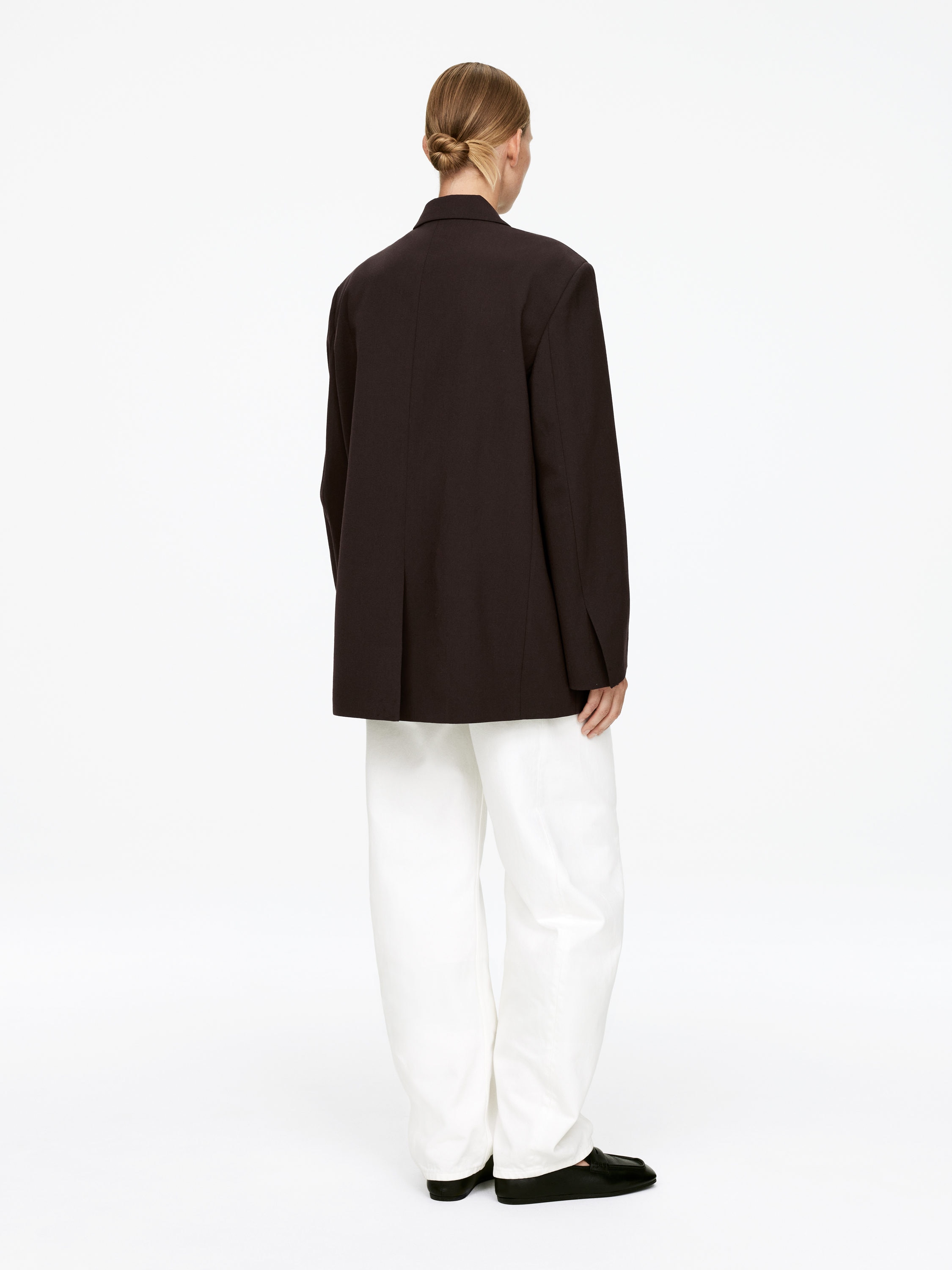 Oversized Blazer - Dark Brown - Relaxed fit - Women - StillMedia/Lookbook - 6