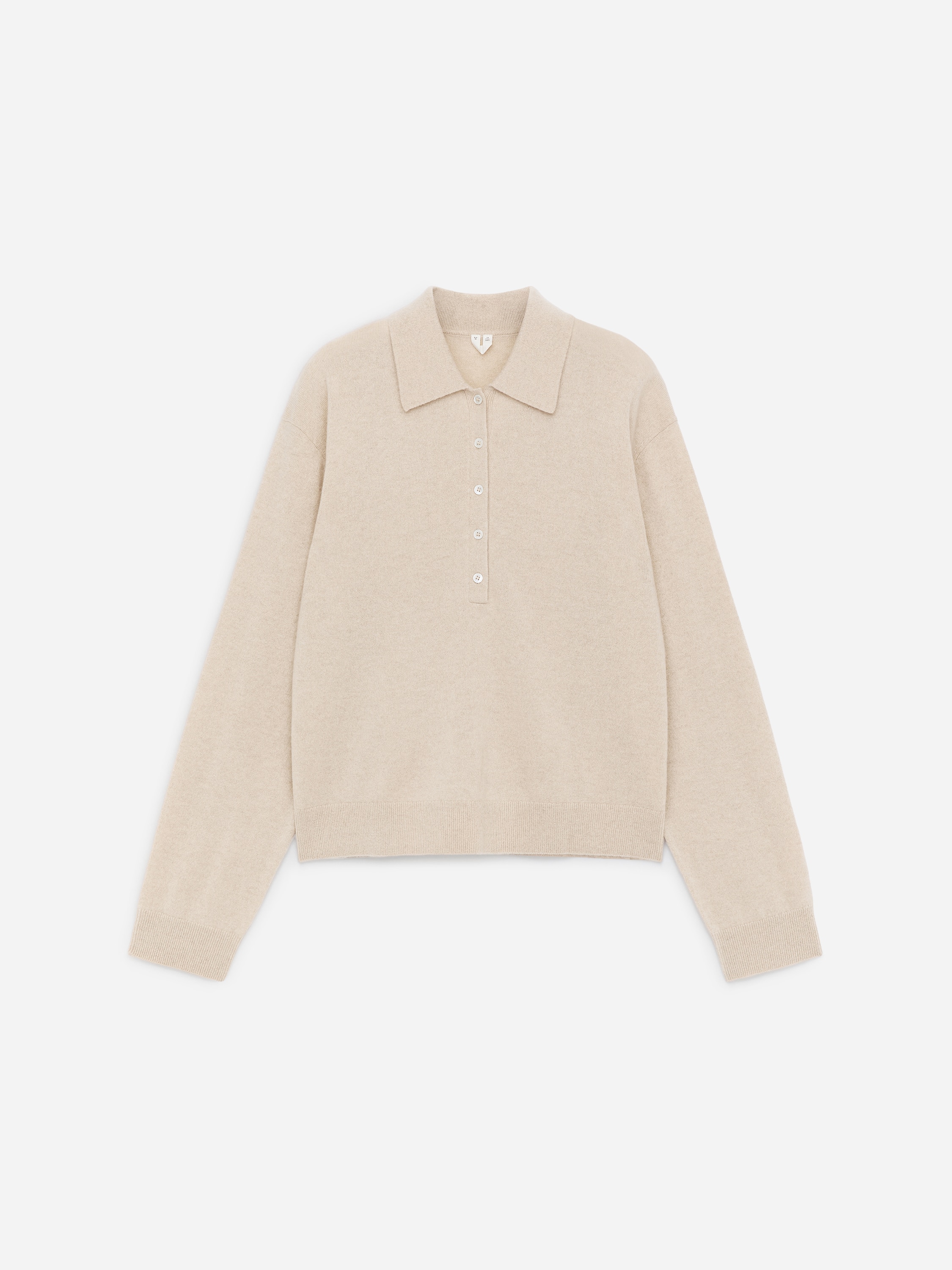Pikeepusero kashmir-villasekoitetta - Beige