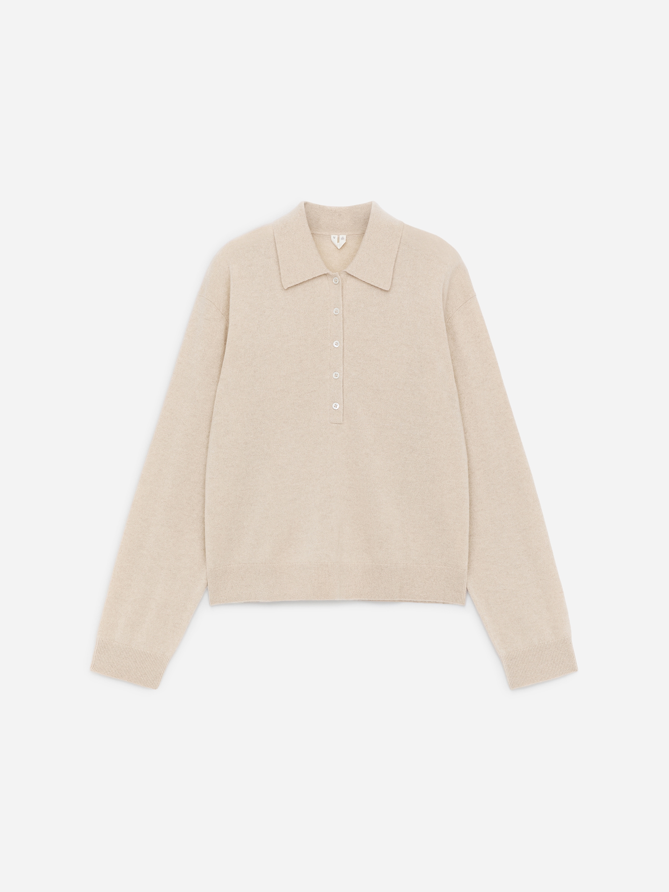 Pull polo en cachemire et laine - Beige - Regular fit - women - StillMedia/DescriptiveStillLife - 7