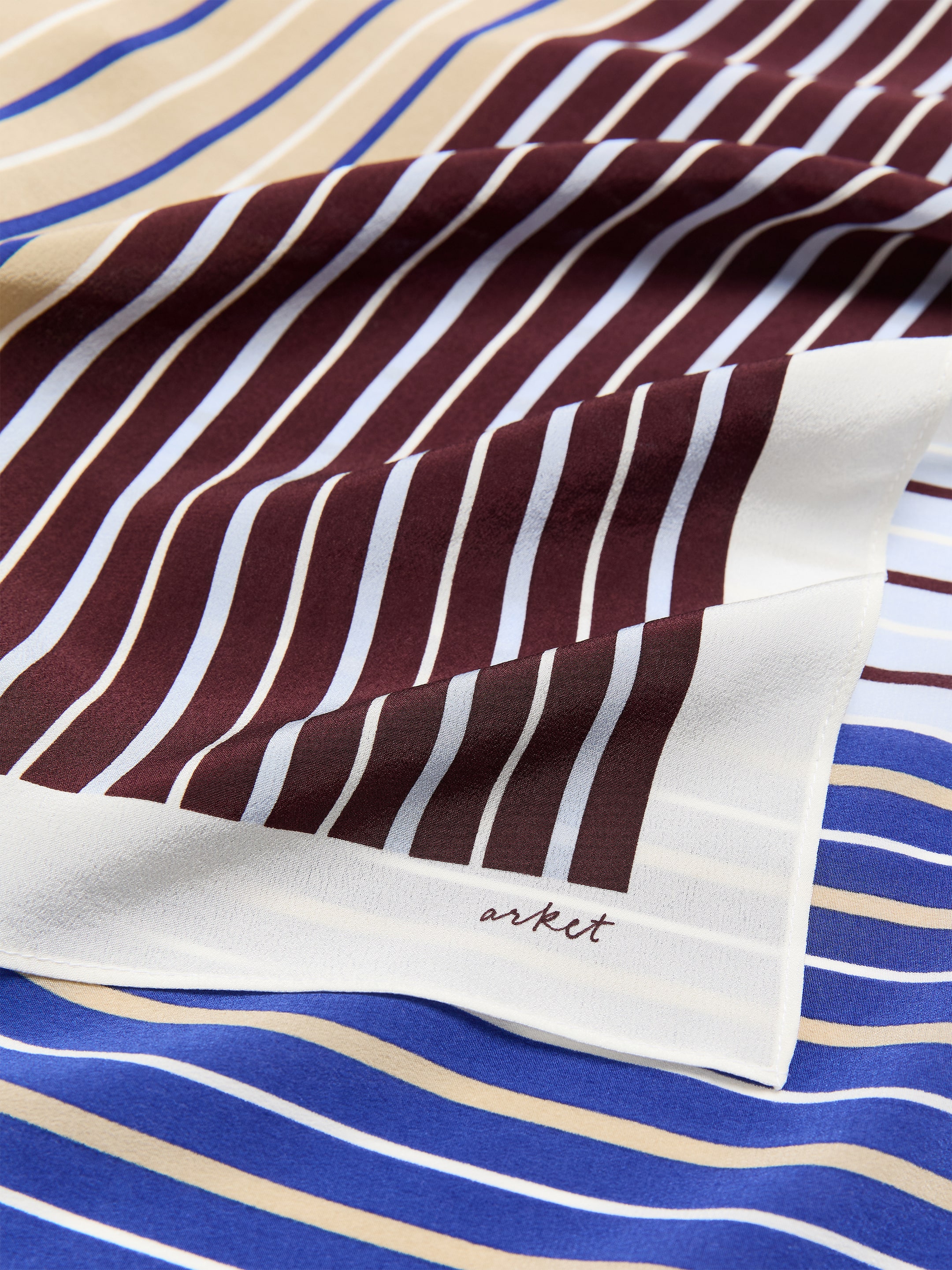 Sidenscarf - Blå/randig - Women - StillMedia/DescriptiveDetail - 3