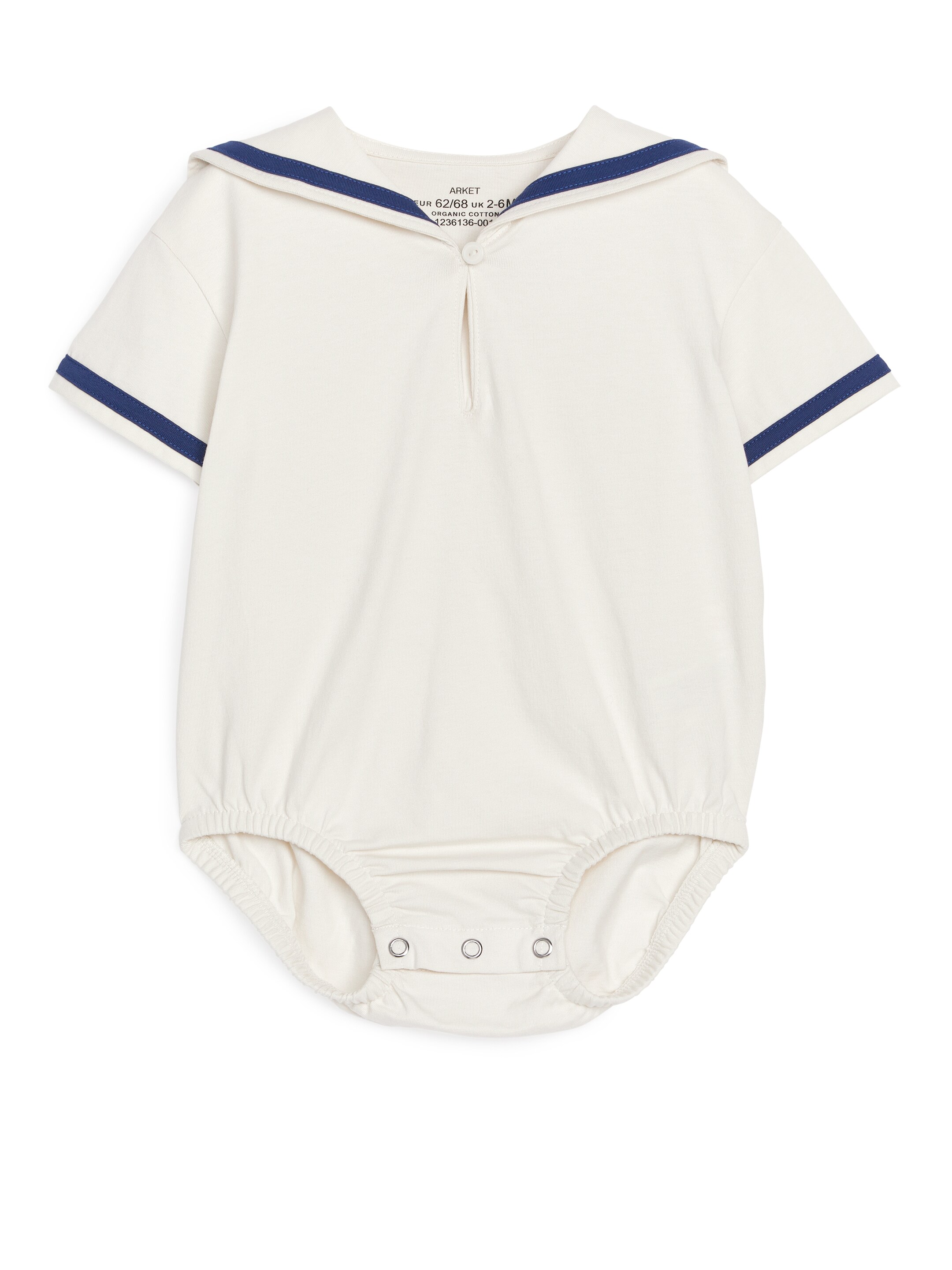 View larger image: Sailor Romper - White/Blue - Kids | H&M GB 1