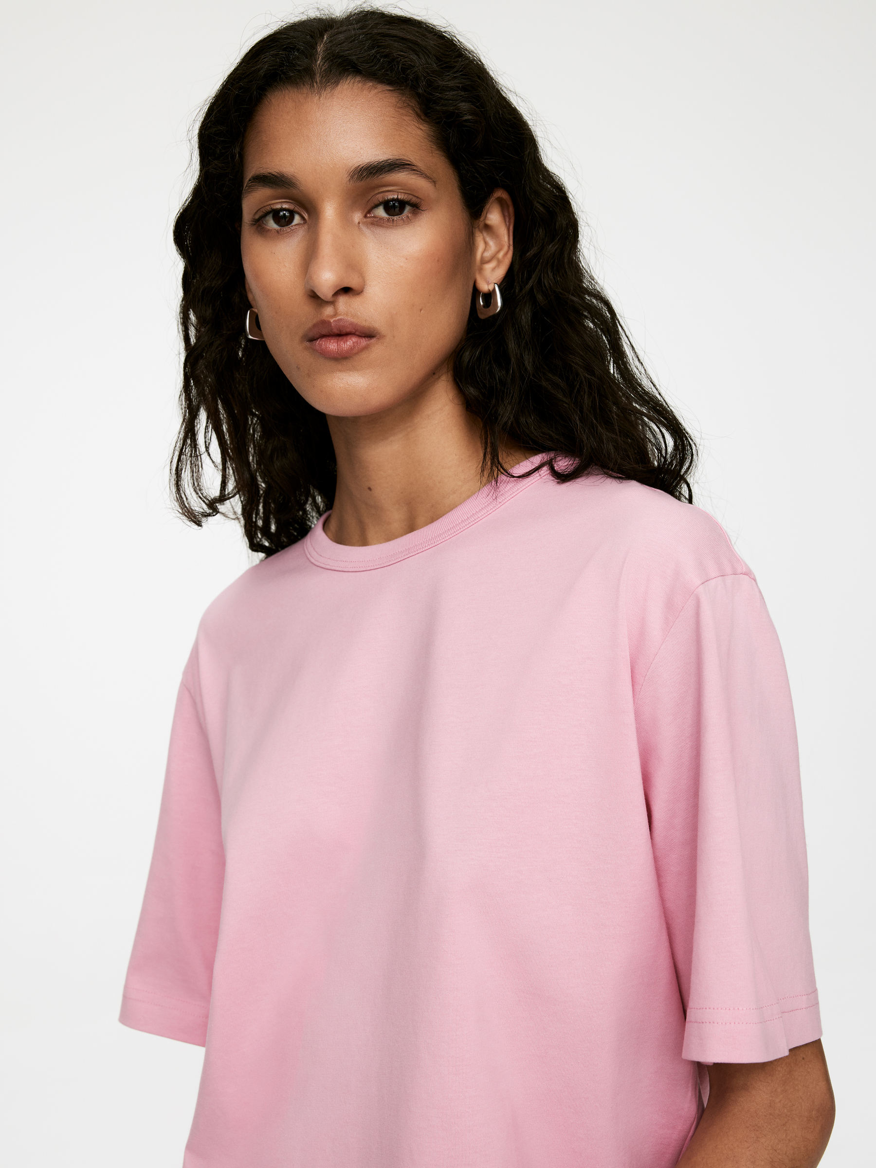 Midweight T-Shirt - Pink - Regular fit - Women - StillMedia/Lookbook - 4