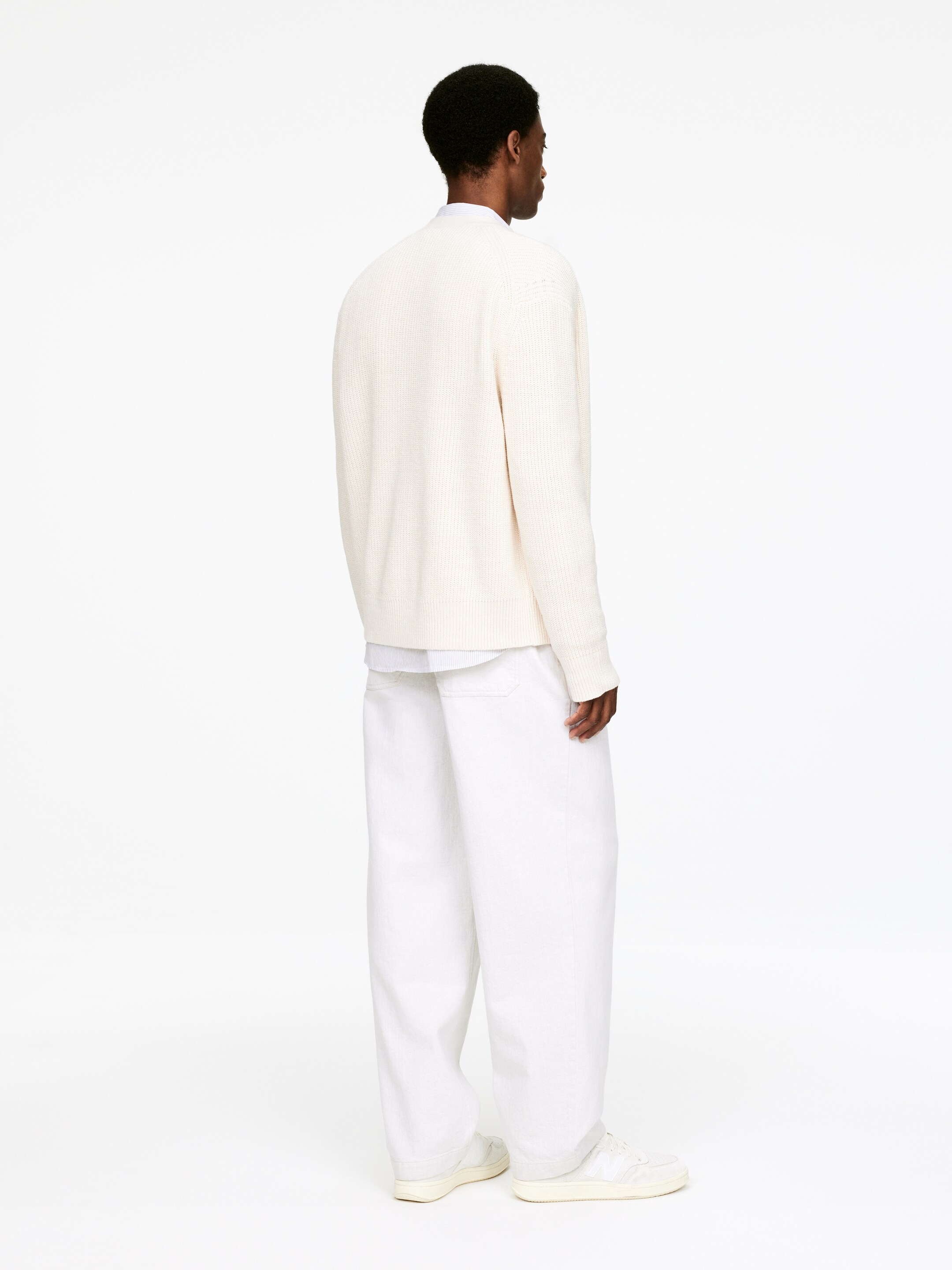 Visualizza immagine più grande: Cardigan in misto lino - Bianco sporco - UOMO | H&M IT 2