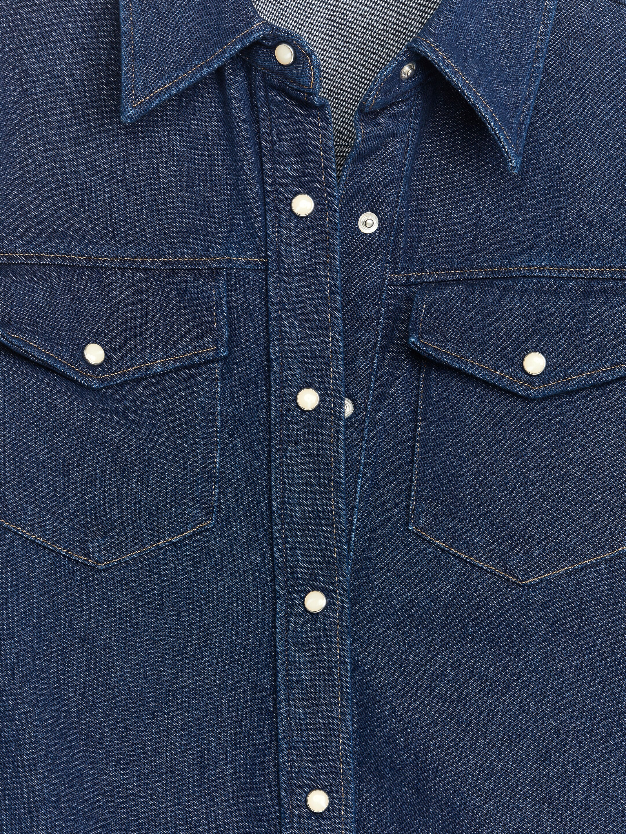 Größeres Bild ansehen: Jeanshemd - Dunkelblau - Ladies | H&M DE 2