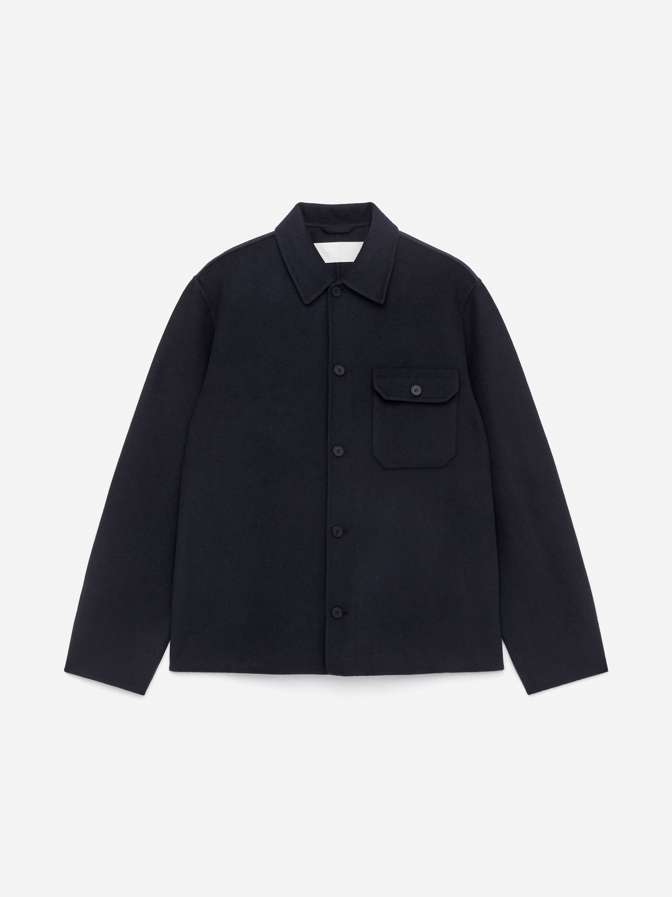 Doublé Wool Blend Shirt - Azul escuro