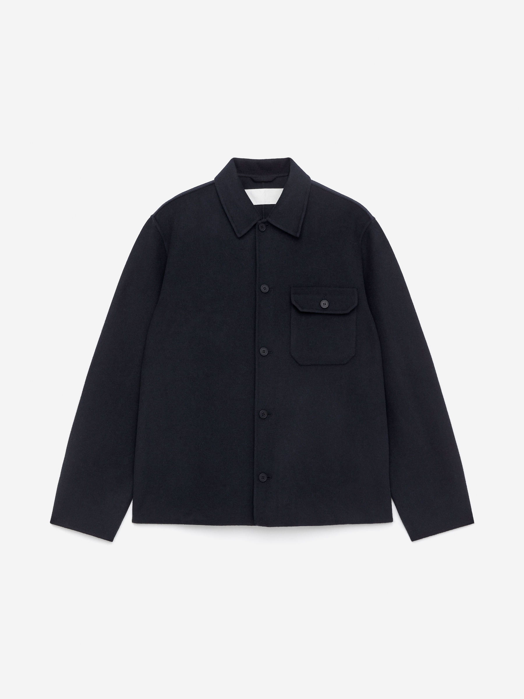 Doublé Wool Blend Shirt-Blue-16271