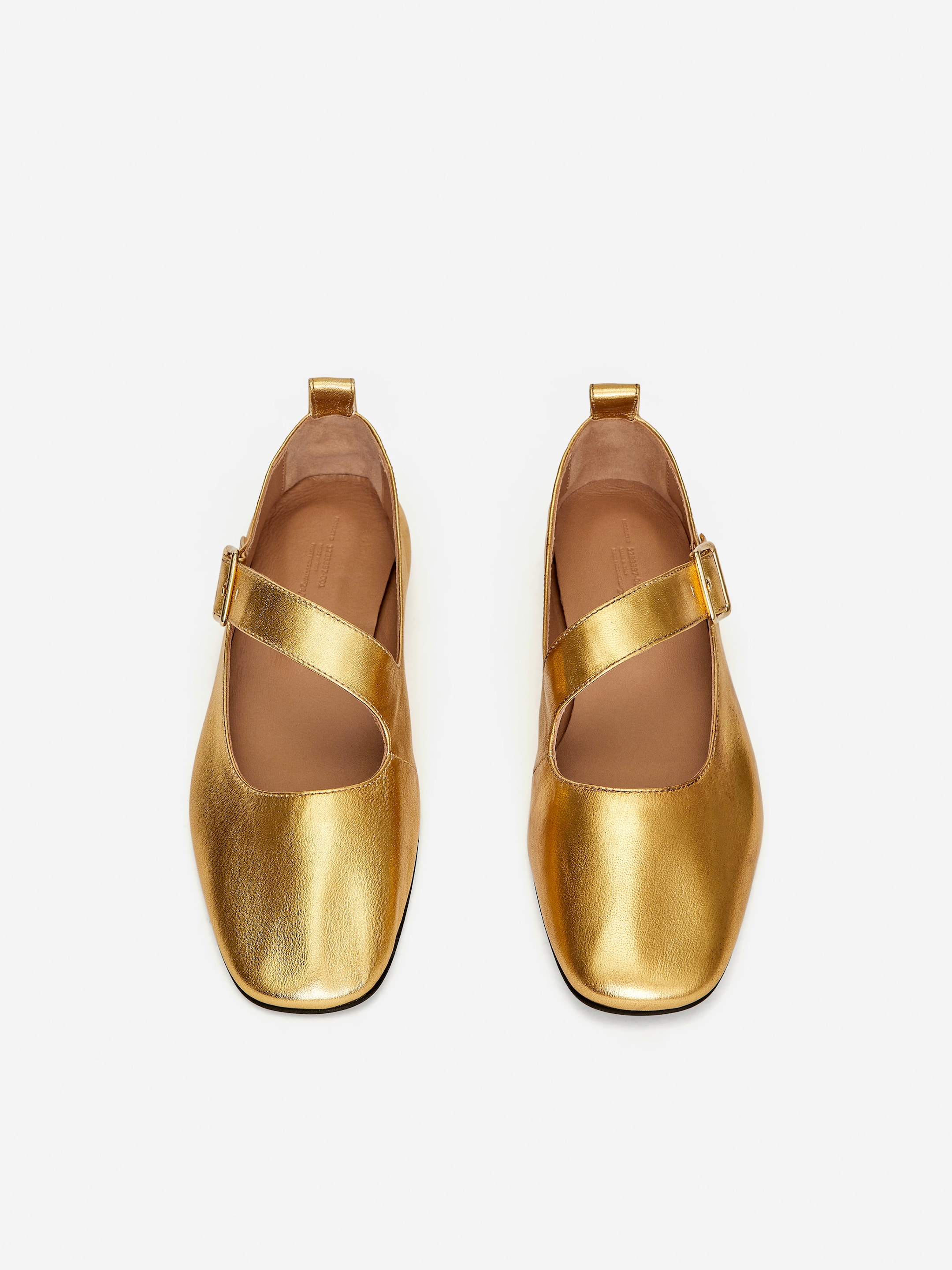 Metallic Mary Jane Flats - Gold - Women - StillMedia/DescriptiveStillLife - 1