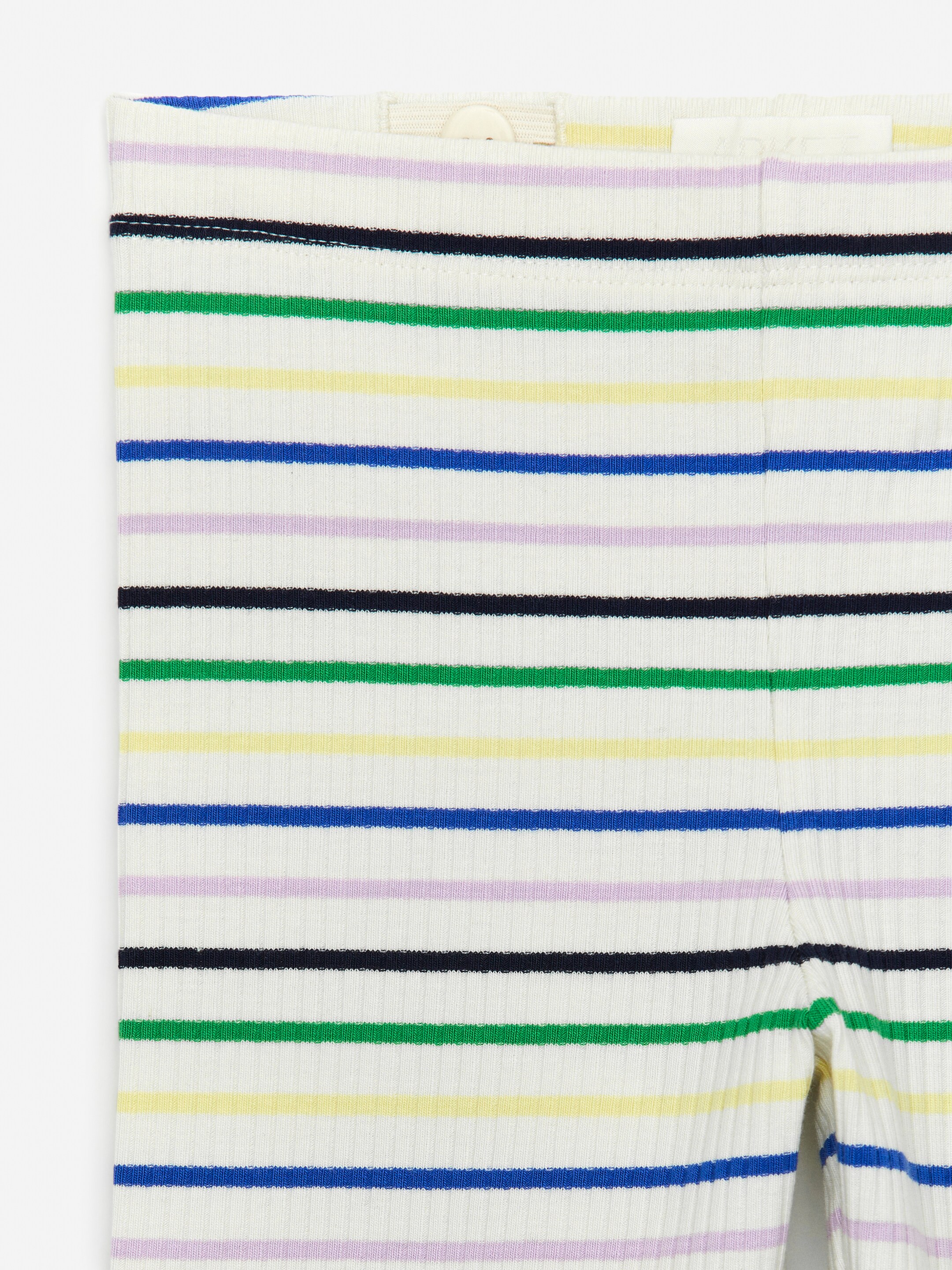 Ribbed Leggings - Off White/Multicolour - Slim fit - Children - StillMedia/DescriptiveDetail - 1