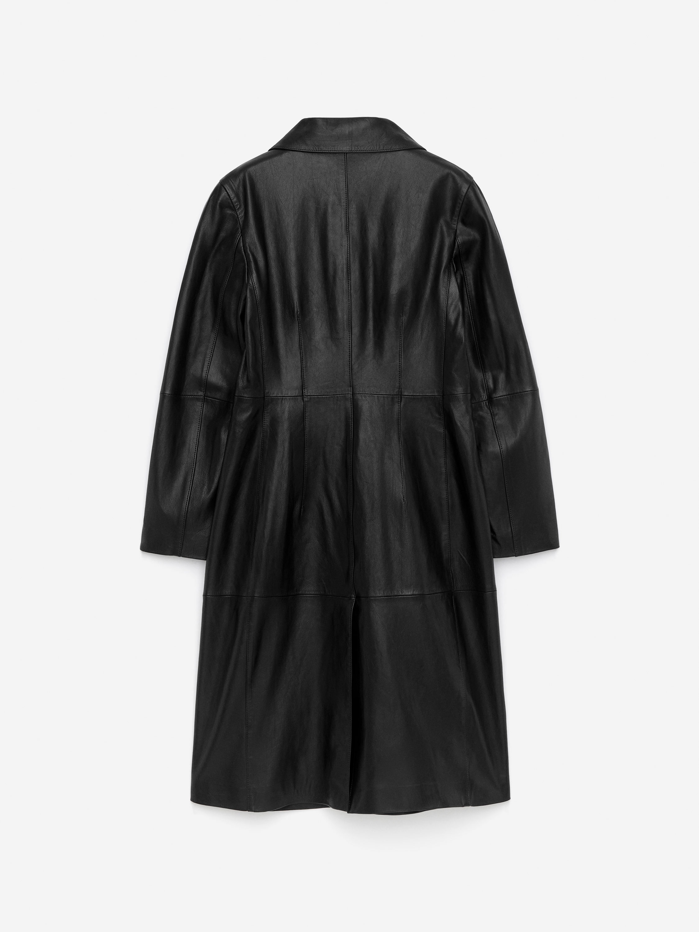 Leather Coat - Black - Slim fit - Women - StillMedia/DescriptiveStillLife - 2