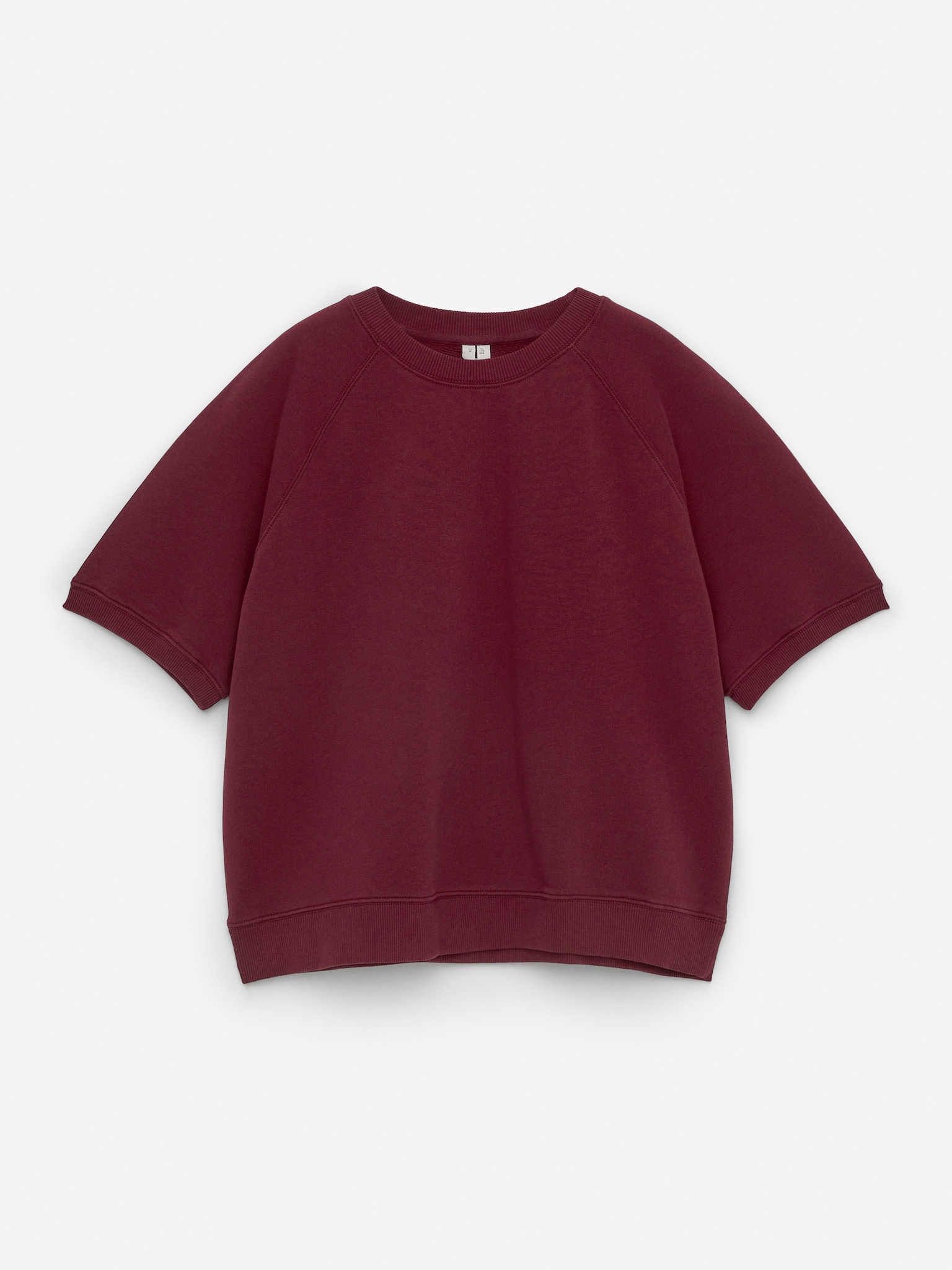 Felpa in spugna francese - Rosso scuro/Rosa tenue/Off White/Blu/Grigio mélange
