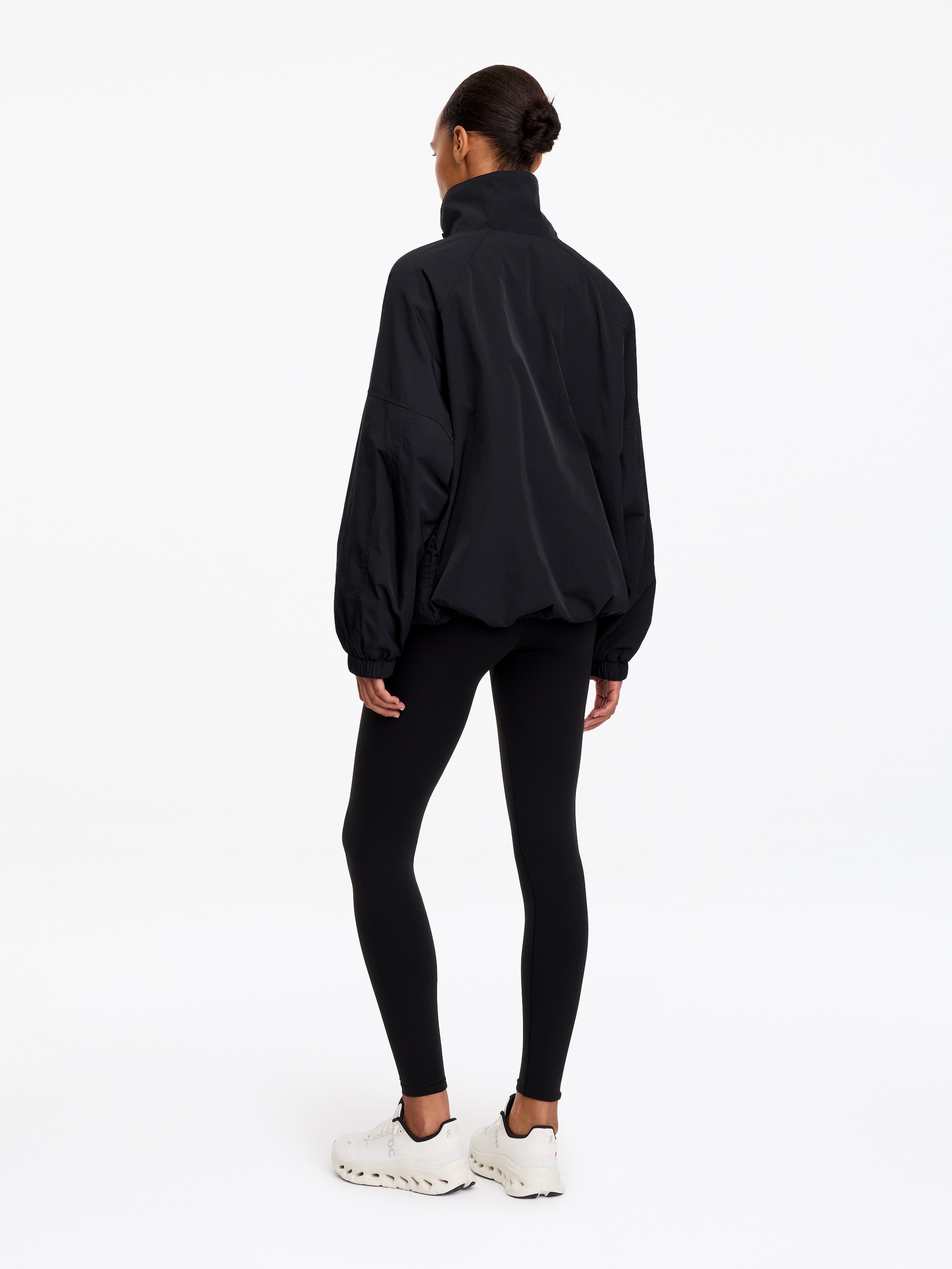 Padded Windbreaker Jacket - Black - Regular fit - women - StillMedia/Lookbook - 4
