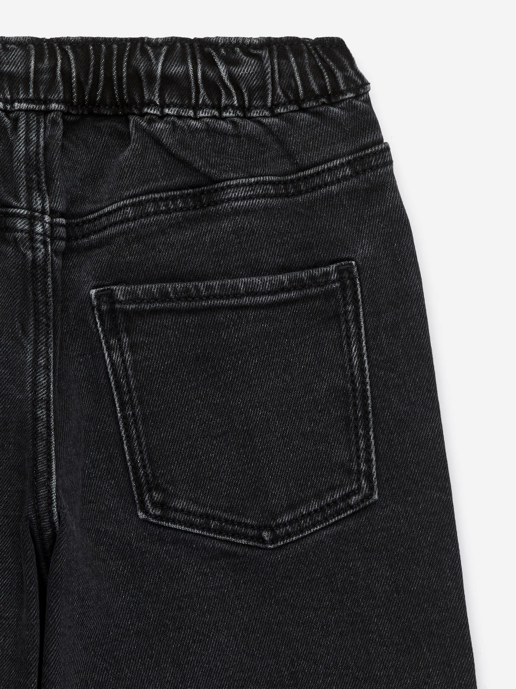 Pull-On Denim Trousers - Black - Relaxed fit - Children - StillMedia/DescriptiveDetail - 3