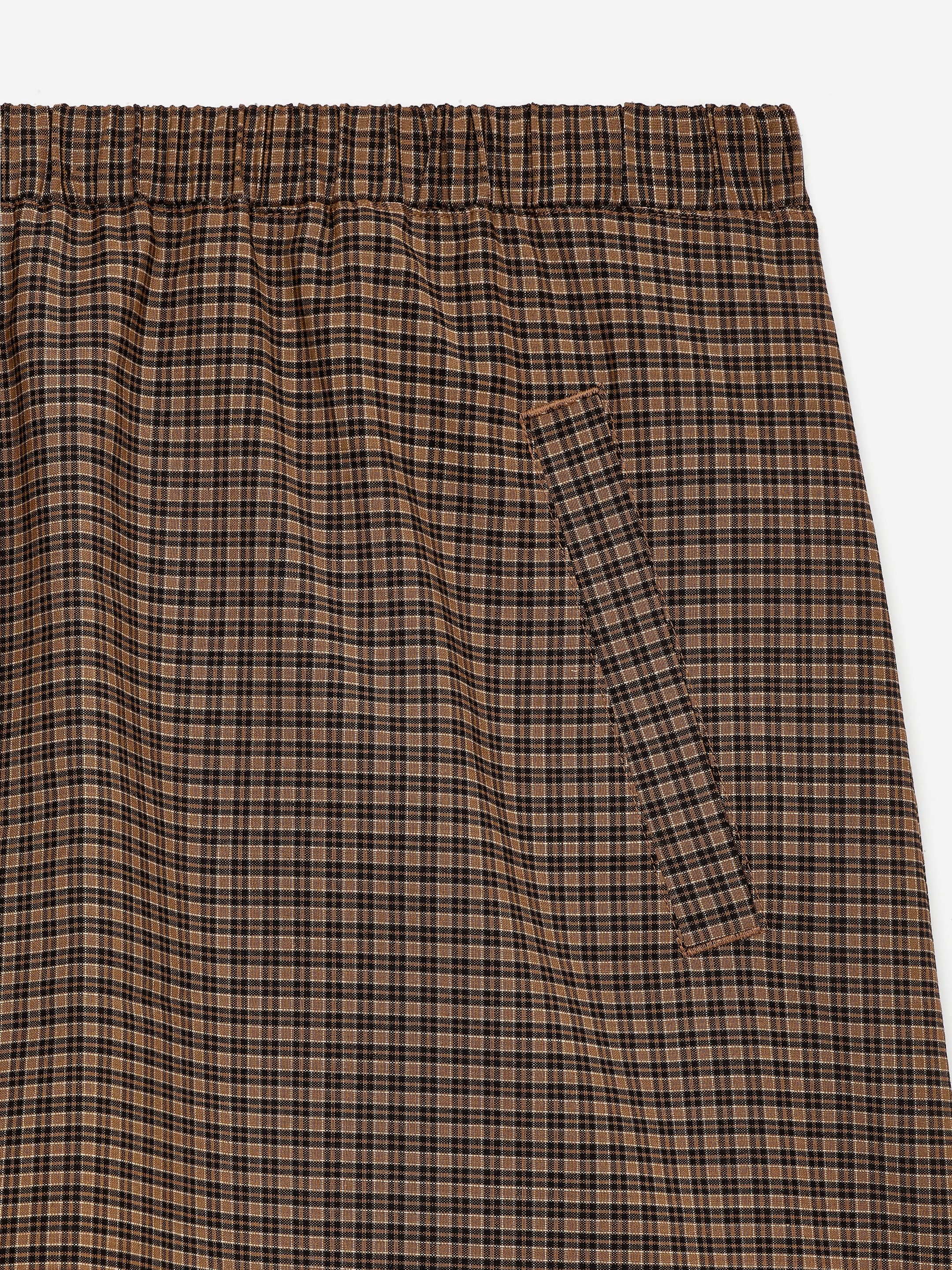 Elastic-Waist Mini Skirt - Brown - Regular fit - Women - StillMedia/DescriptiveStillLife - 1