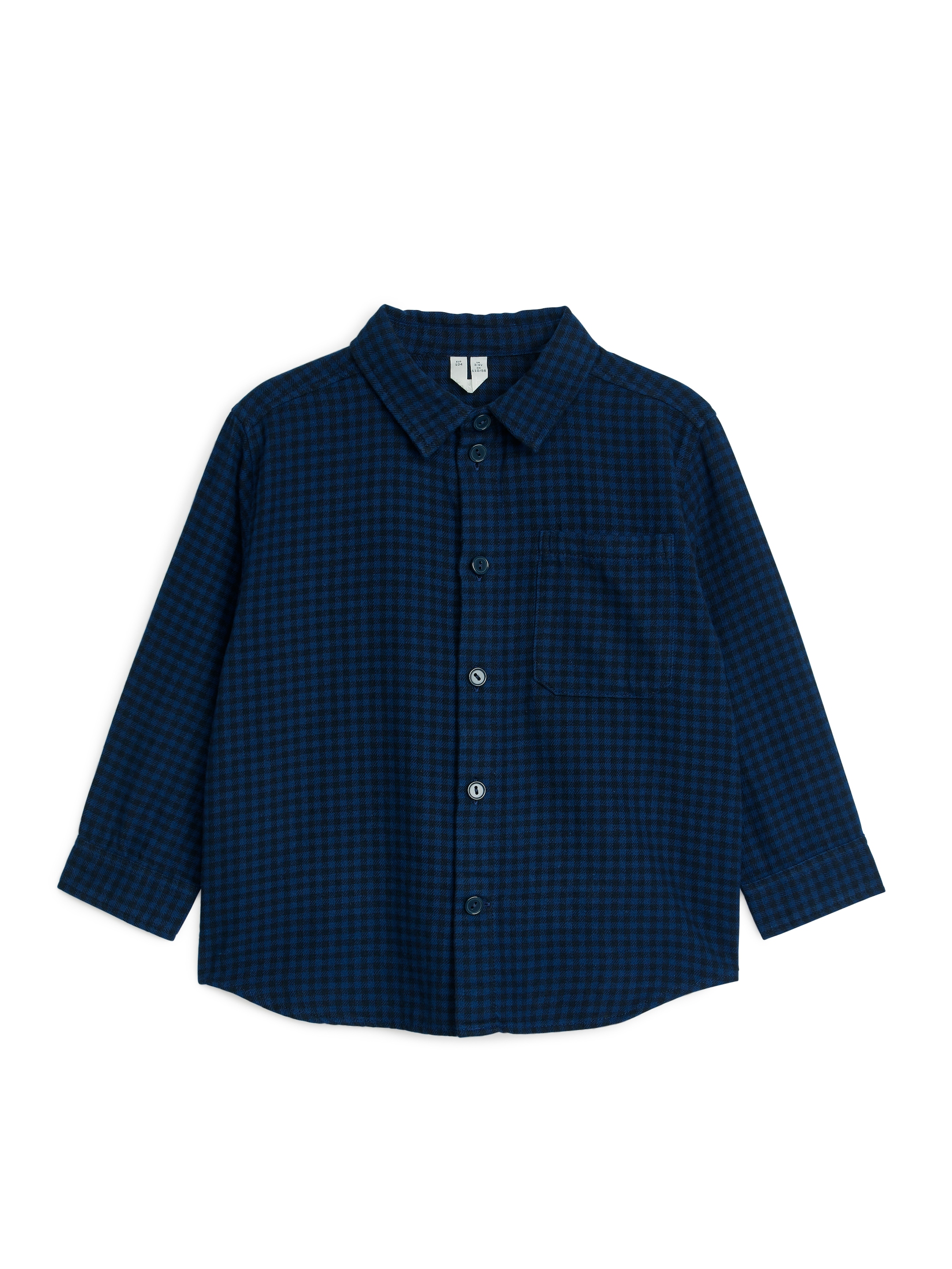 Camicia in flanella con motivo vichy-#333859-6018