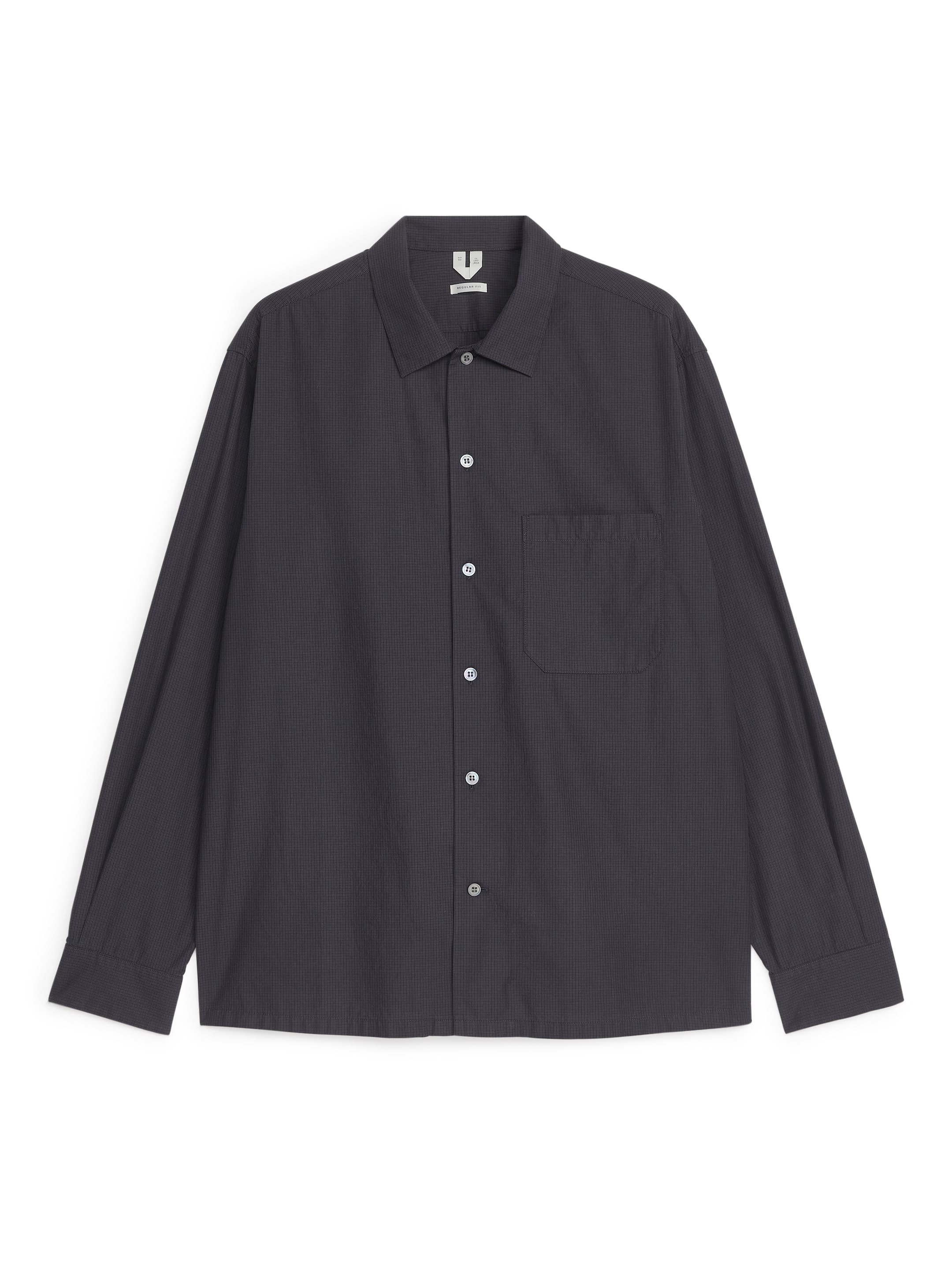 Größeres Bild anzeigen: Kariertes Popeline-Hemd - Schwarz - Men | H&M AT 1