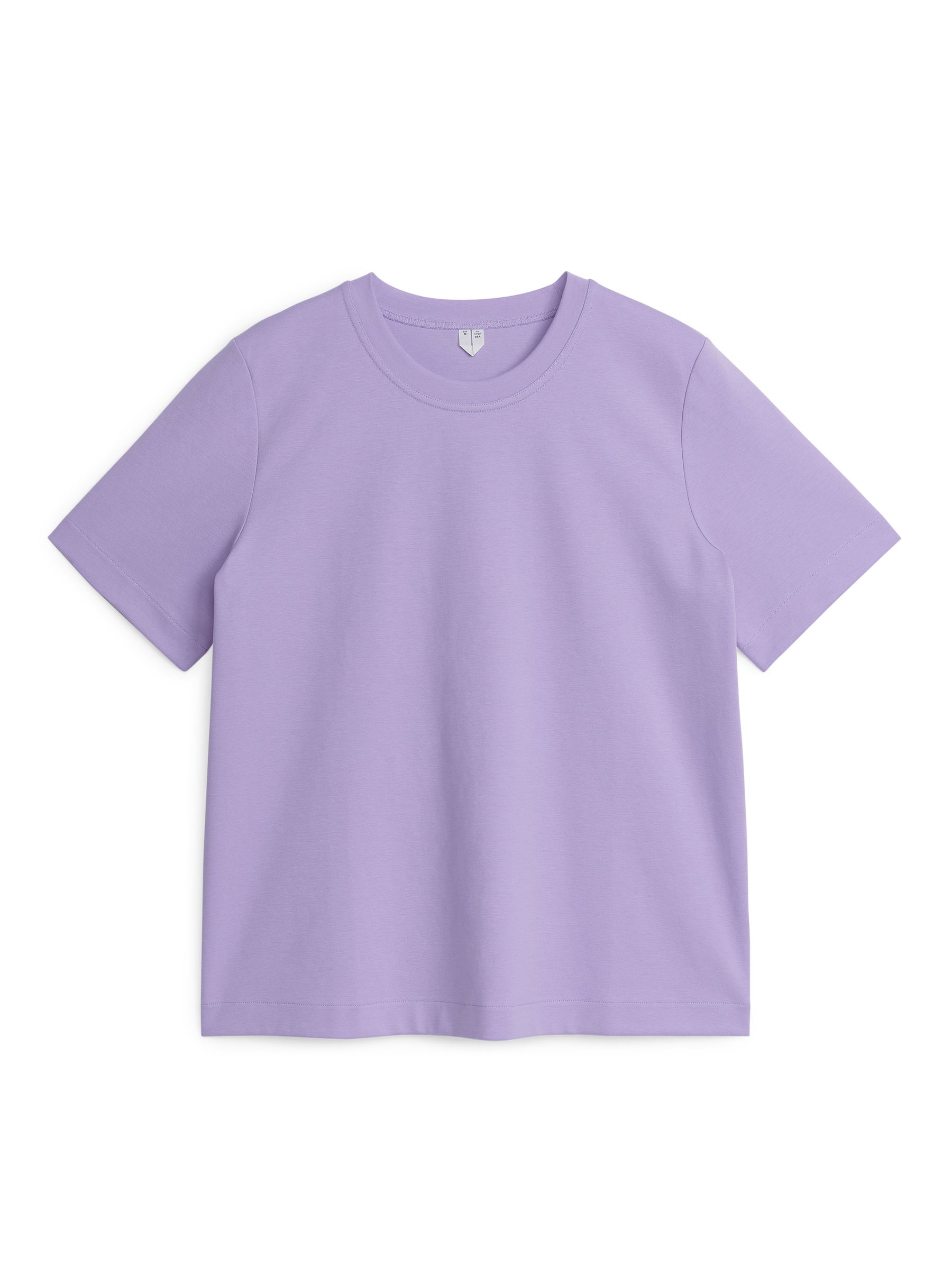 Strukturalny T-shirt Signature - Lilac - Fason normalny - Women - StillMedia/DescriptiveStillLife - 1
