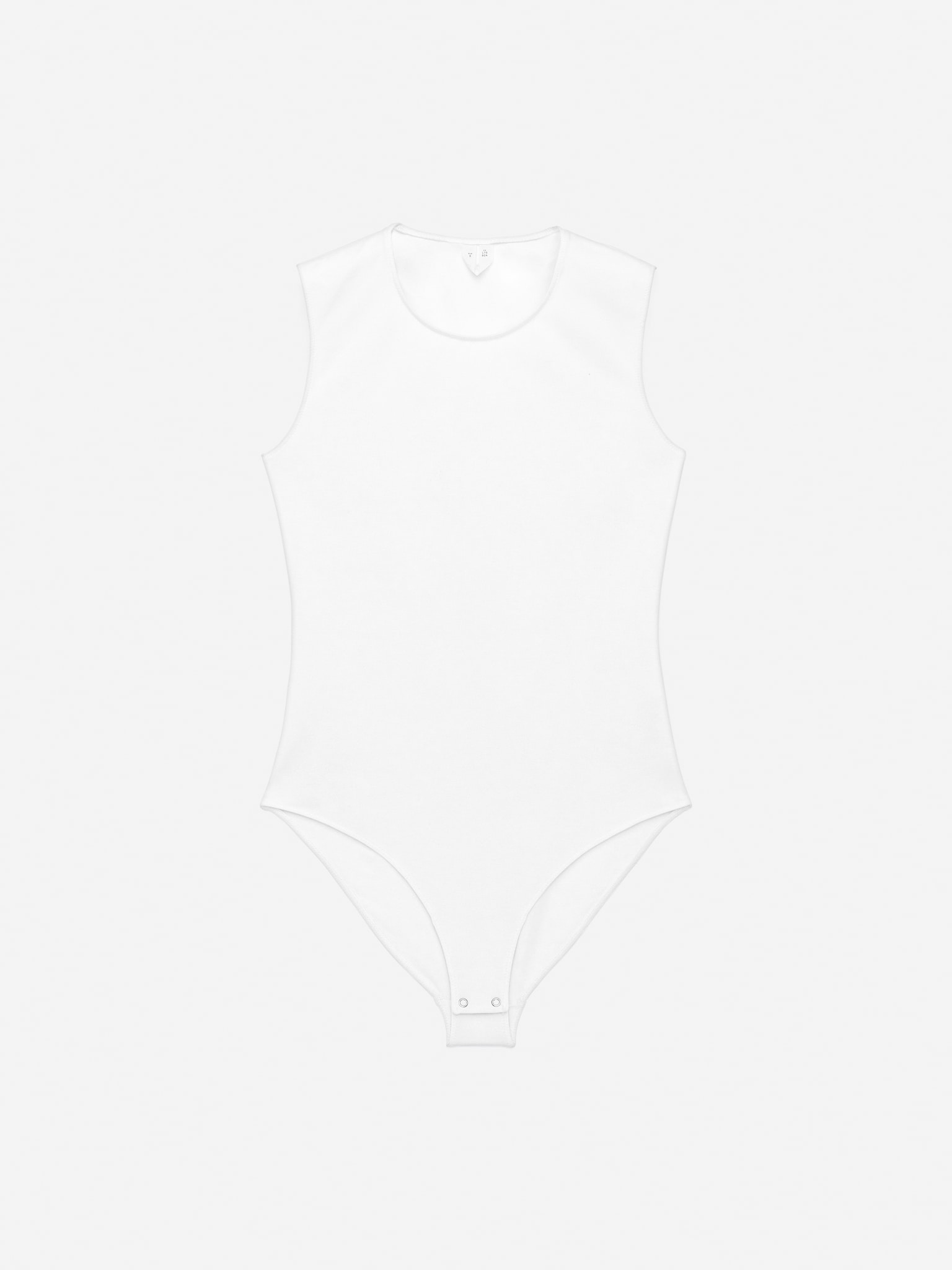 Ärmlös body - Vit/Svart