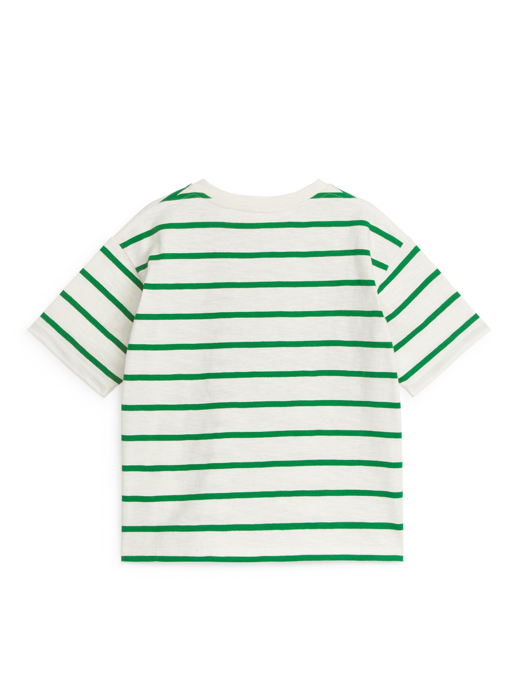 T-Shirt aus Flammengarn - Weiß/Grün - Oversize - Kinder - StillMedia/DescriptiveStillLife - 2