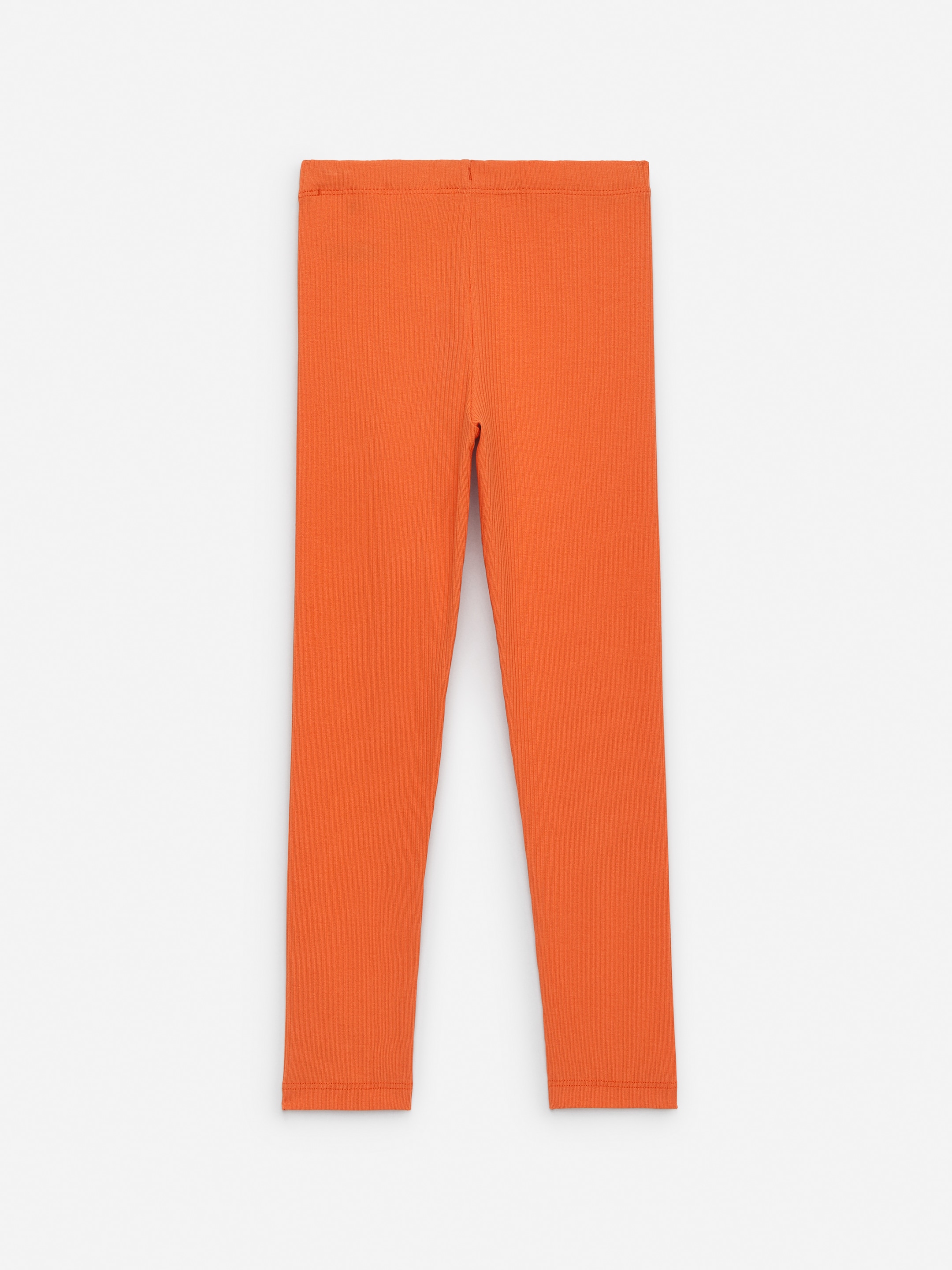 Ribbade trikåleggings - Orange - Regular fit - Children - StillMedia/DescriptiveStillLife - 1