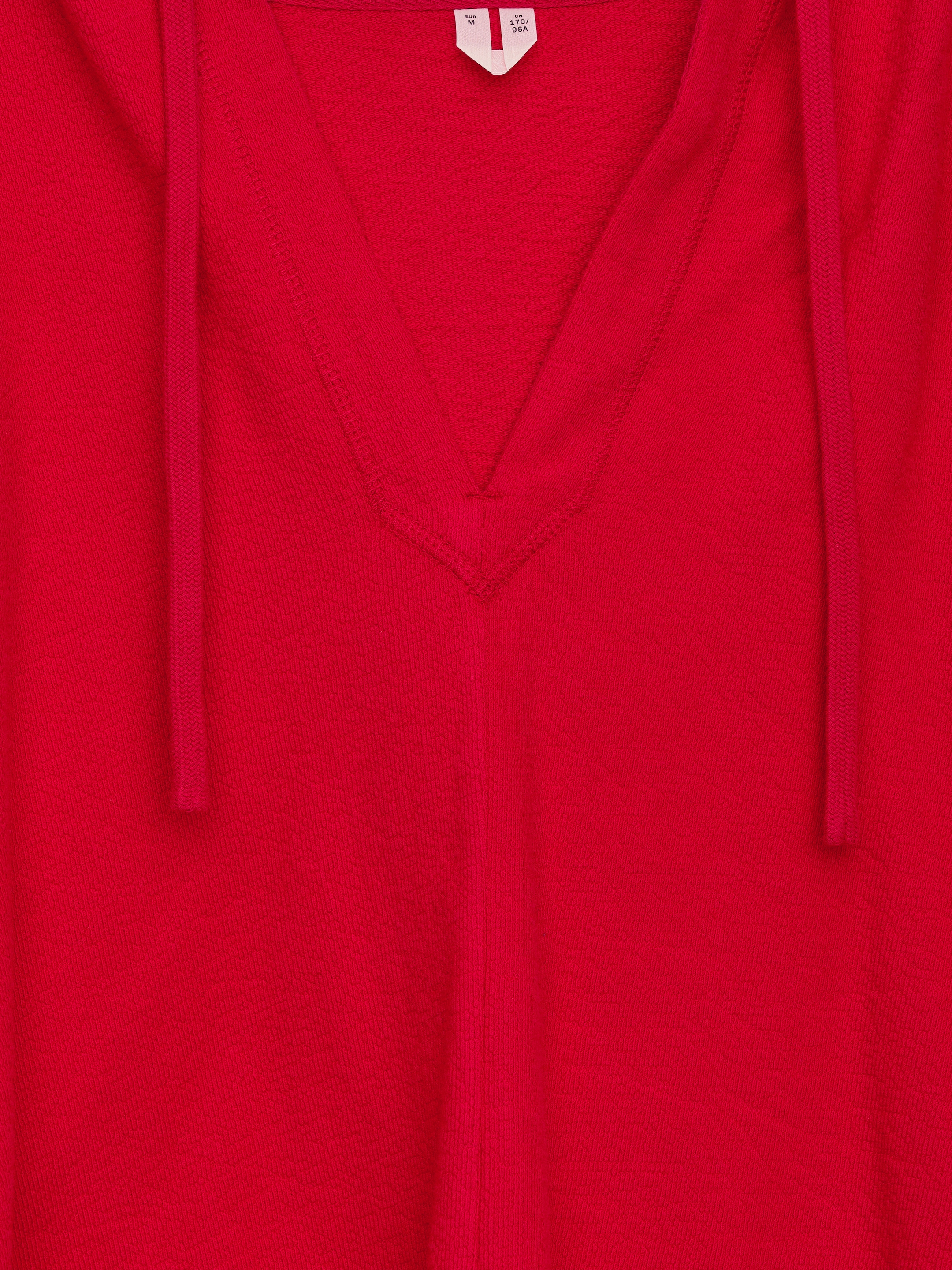 Hooded Towel Top - Red - Loose fit - Women - StillMedia/DescriptiveDetail - 1