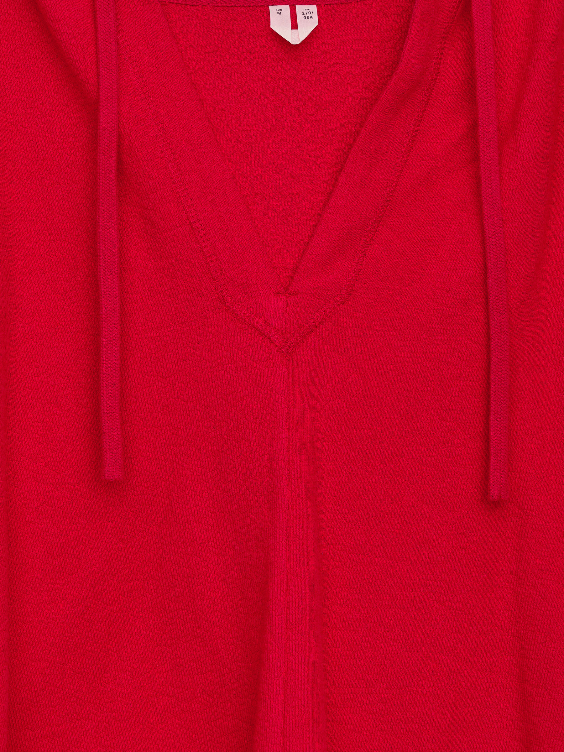 Hooded Towel Top - Red - Loose fit - Women - StillMedia/DescriptiveDetail - 1