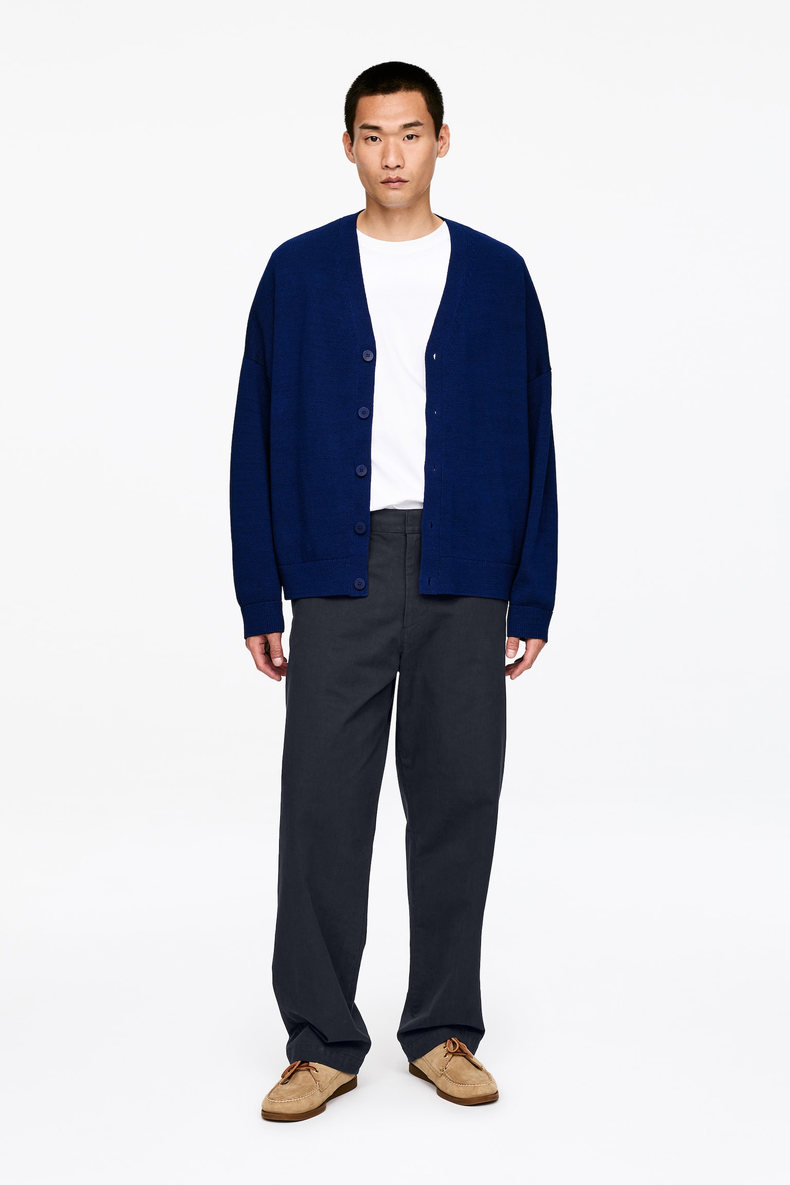 Chinos - Mörkblå/Beige/Mörkbrun - 1