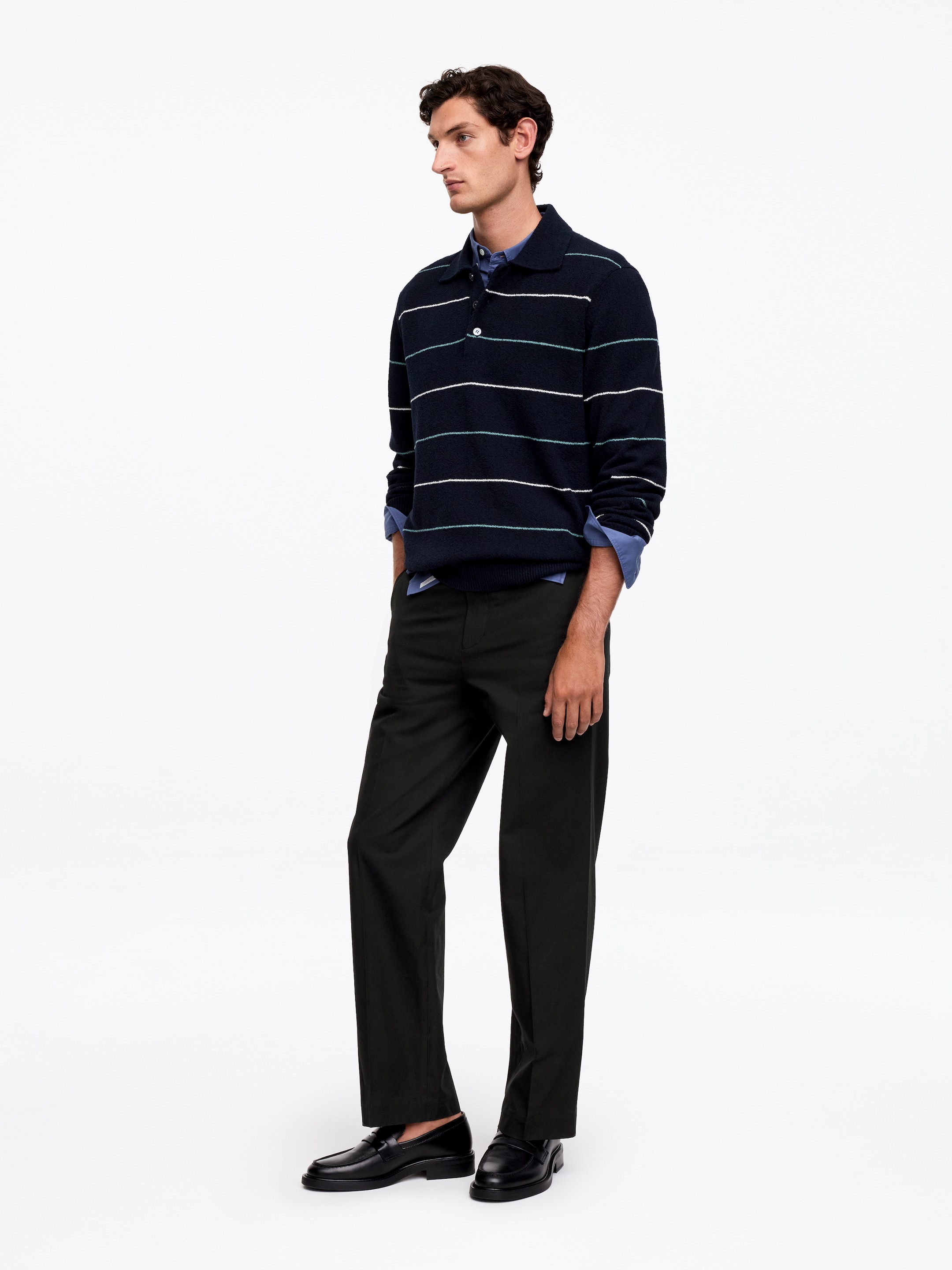 Pantalon décontracté en coton et lyocell - Noir - Relaxed fit - Homme - StillMedia/Lookbook - 3