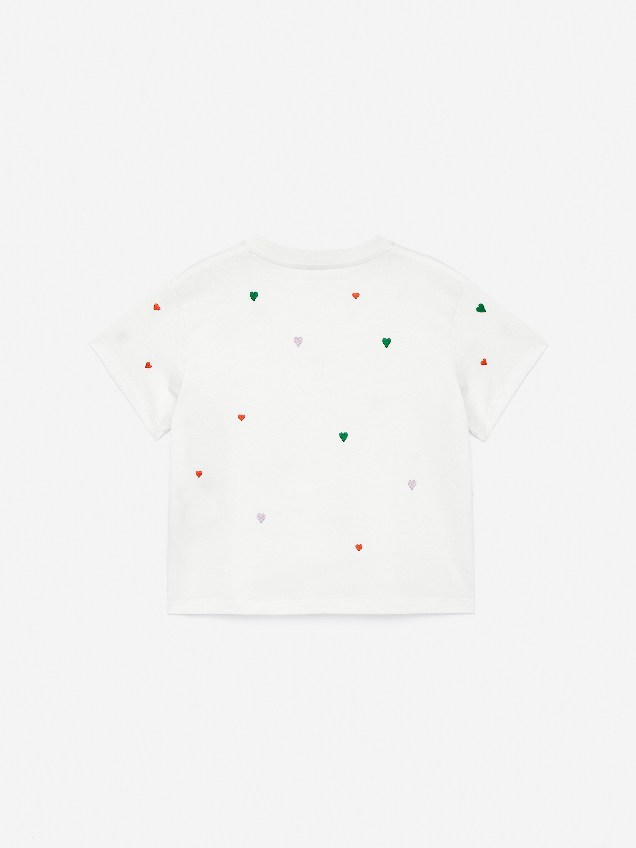 Agrandir l'image: T-shirt brodé - Blanc/Cœurs - ENFANT | H&M FR 2