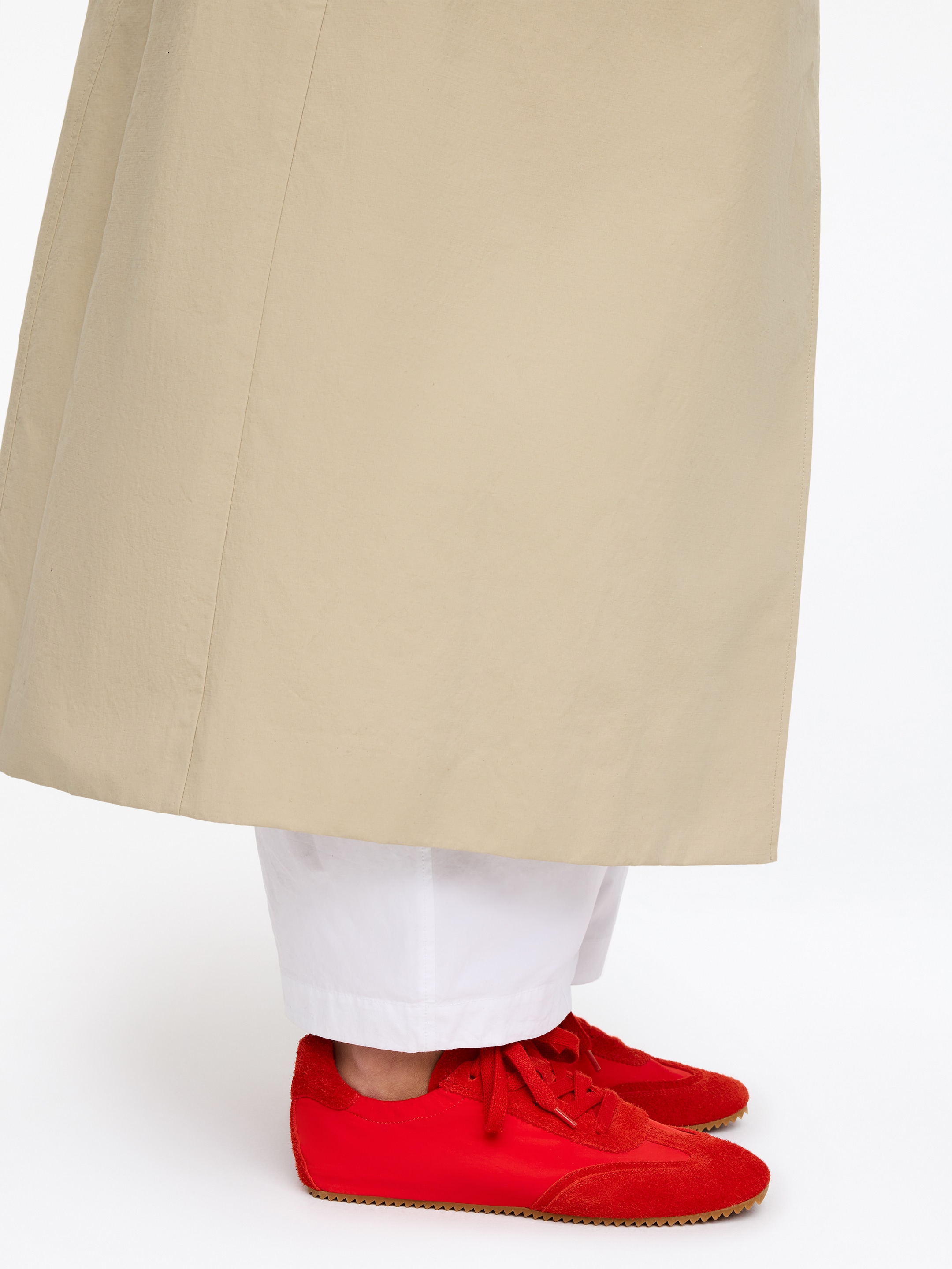 Suede Nylon Trainers - Red - Women - StillMedia/Lookbook - 9