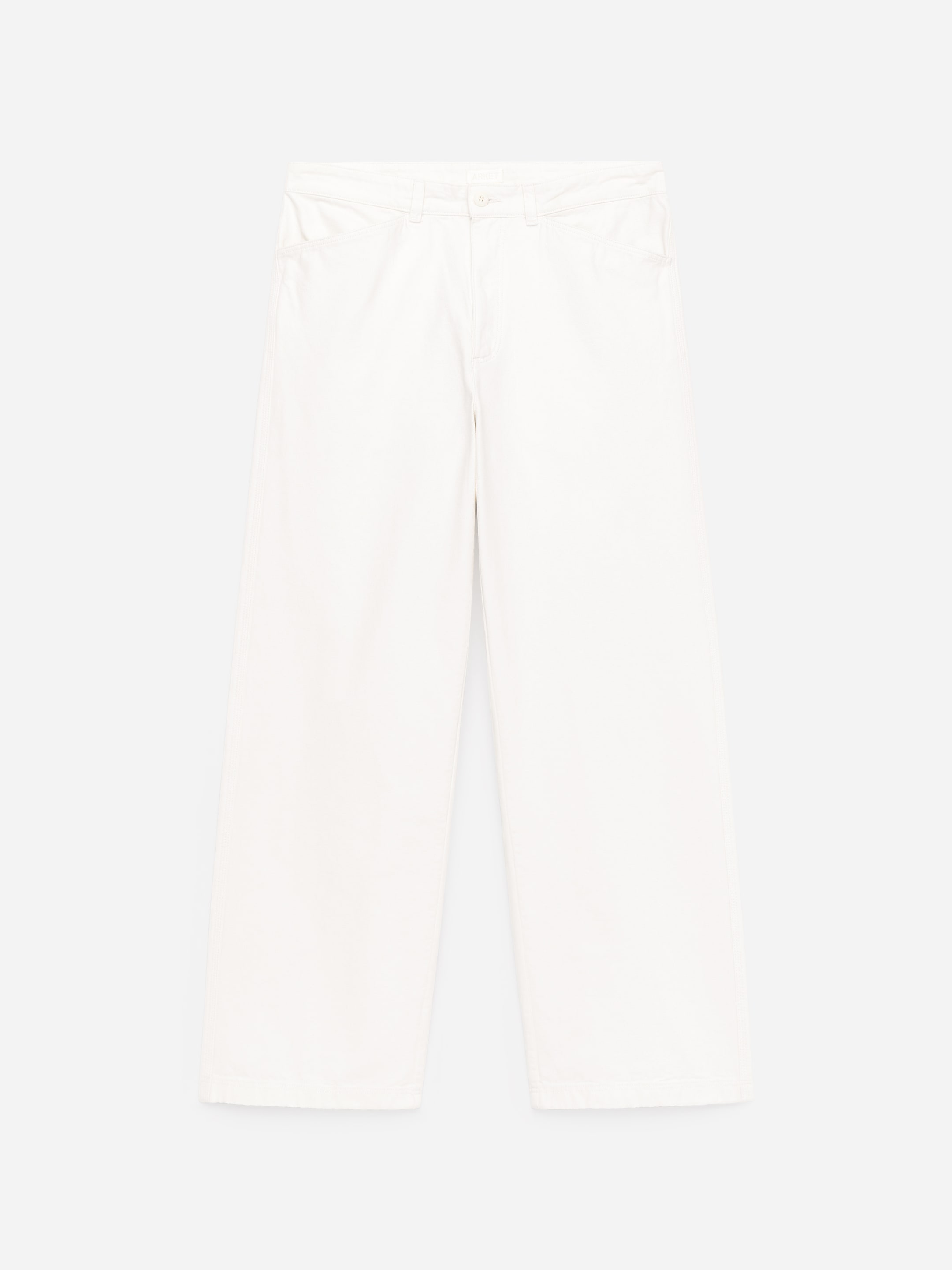 Relaxed Canvas Trousers-#DFD8C9-17614