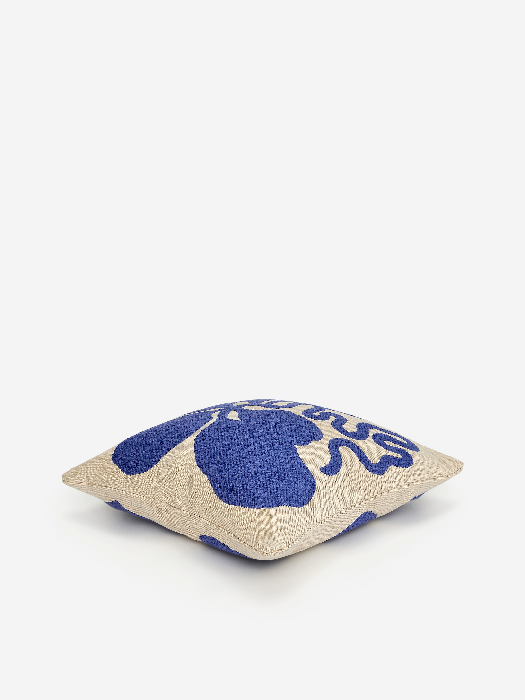 Visualizza immagine più grande: Copricuscino in misto cotone e lana 50 x 50 cm - Blu/Beige - HOME | H&M IT 1