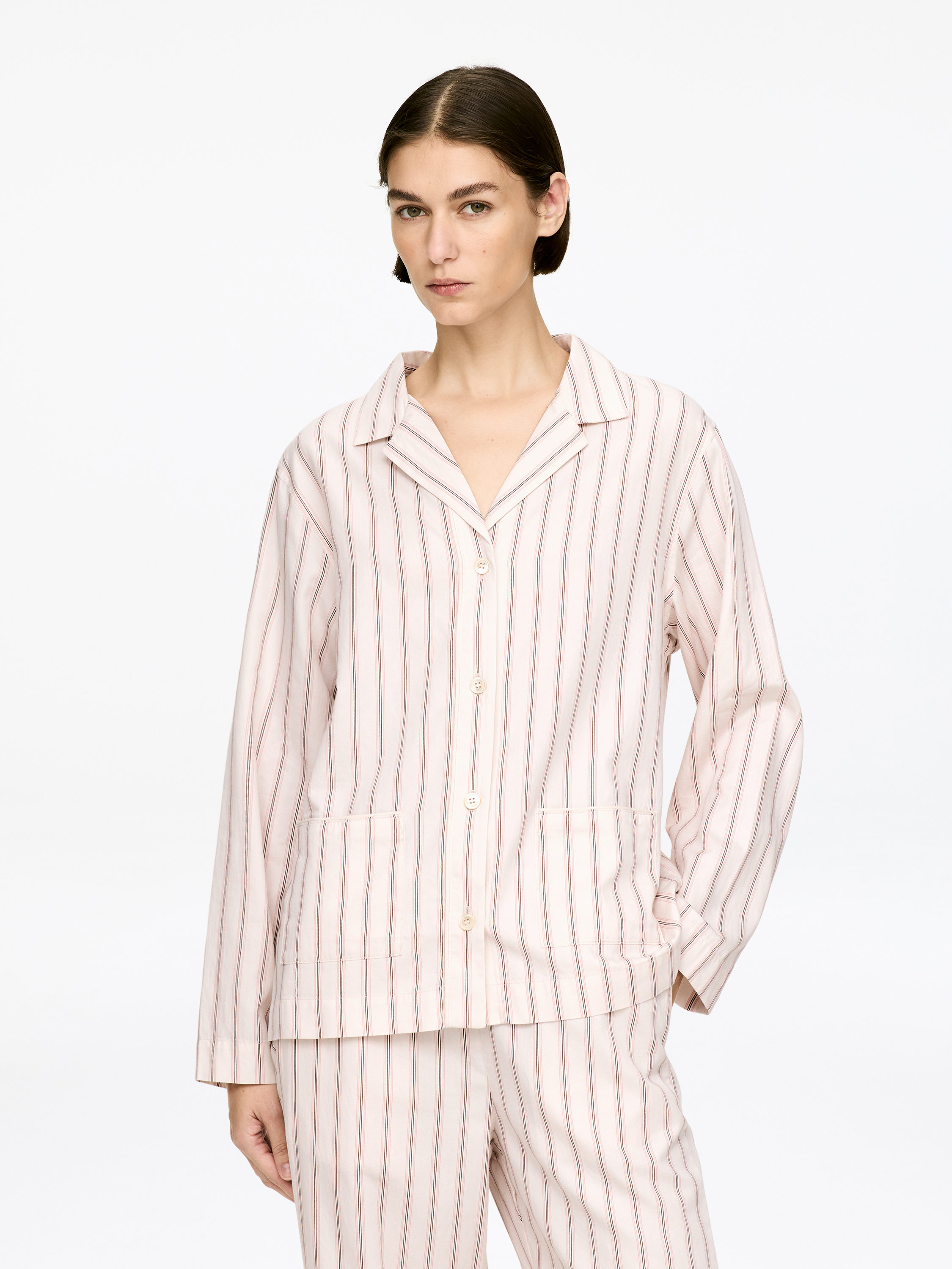 Hemd aus Baumwollsatin-#D7CFBE-16908