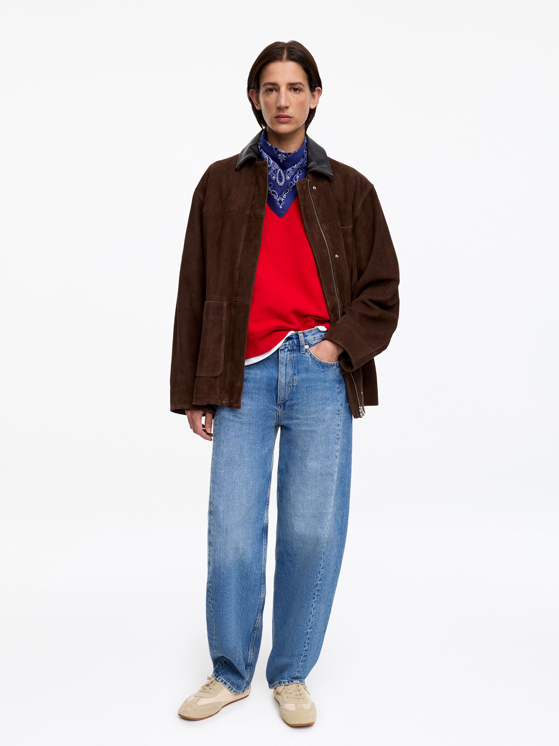 Sweatshirt aus French Terry - Rot - Regular Fit - Women - StillMedia/Lookbook - 3