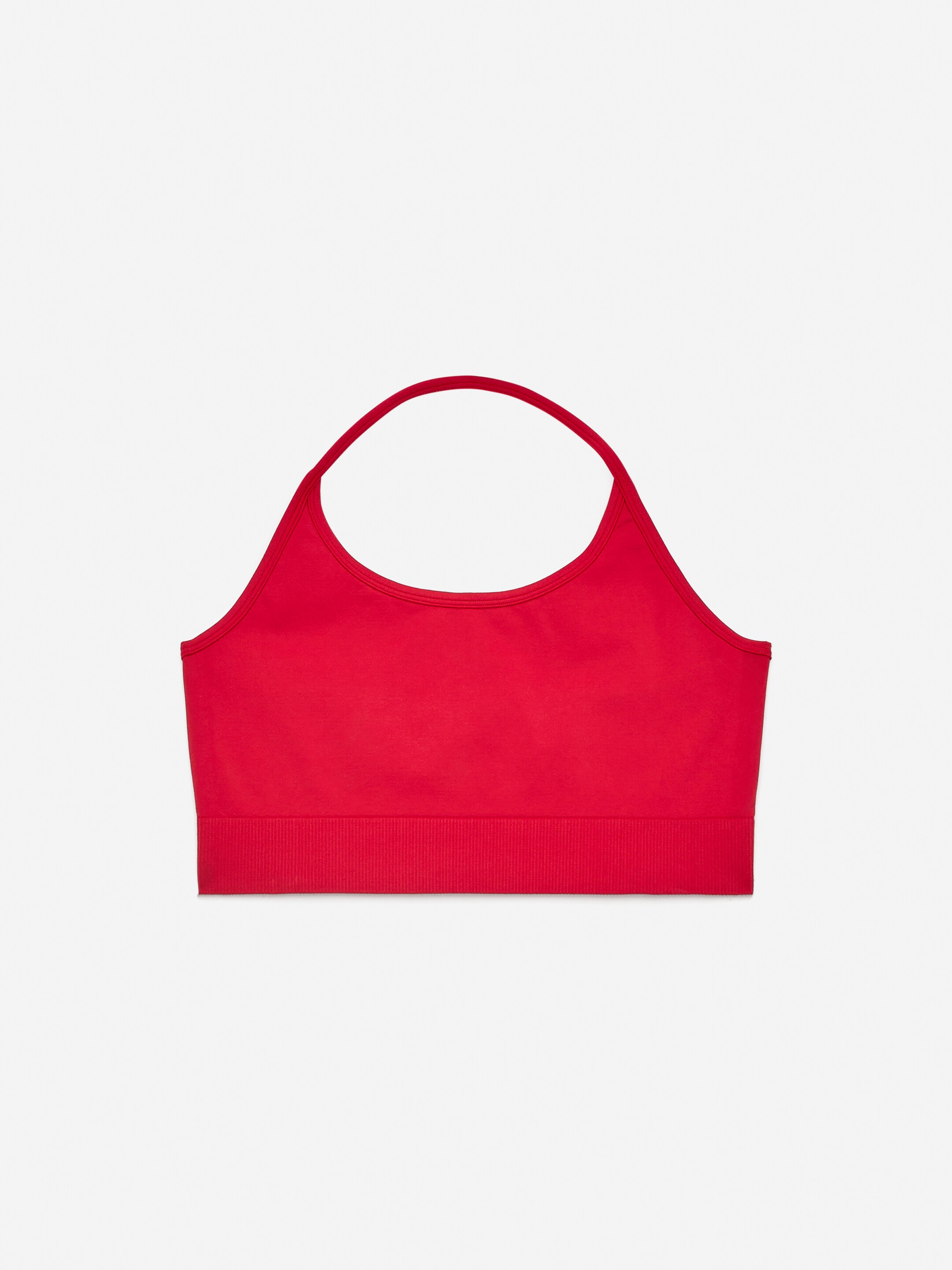 Top con scollo all'americana senza cuciture-#d51f3b-14930