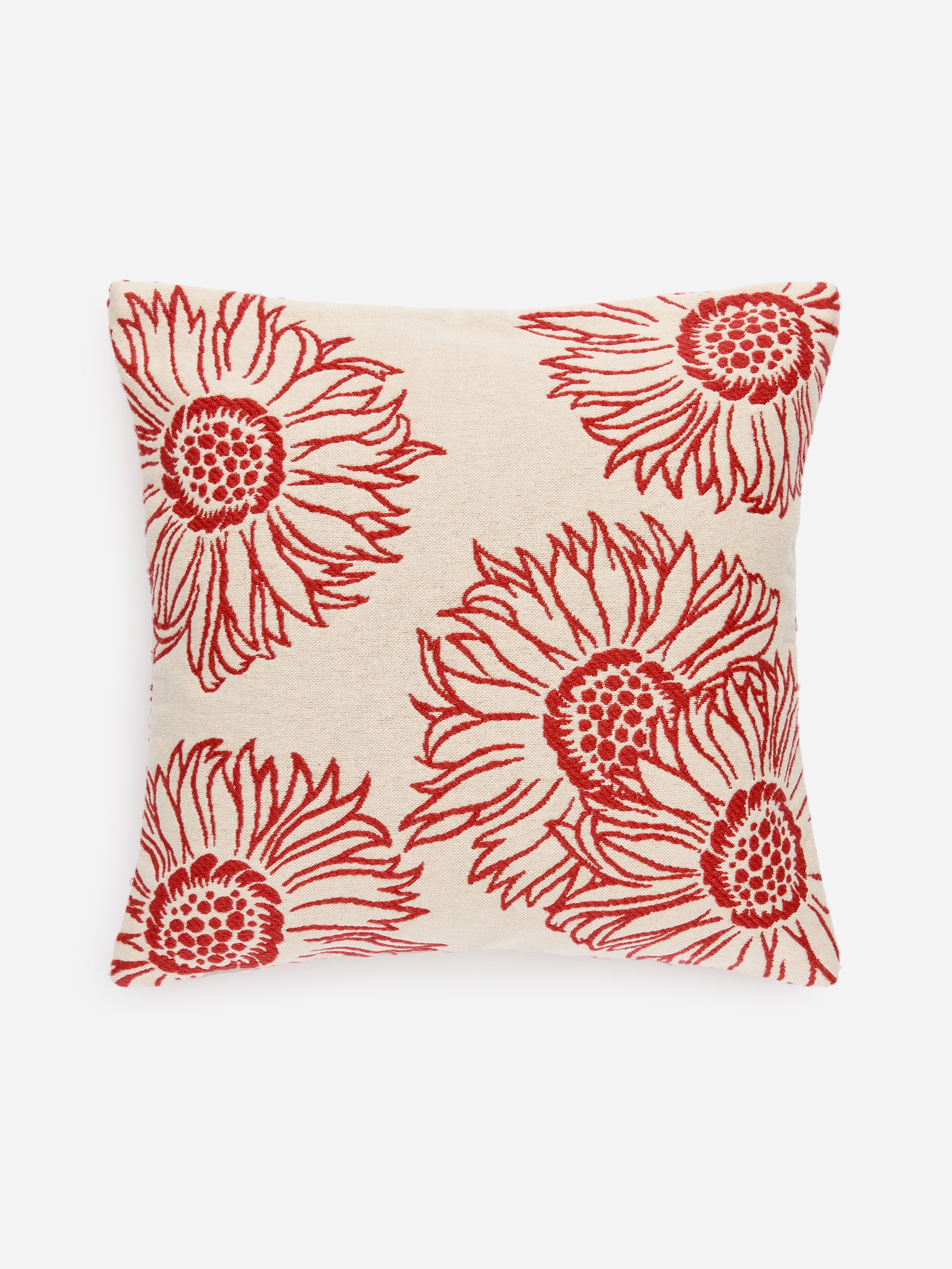 Cotton Wool Cushion Cover 50 x 50 cm-#B12F39-18680