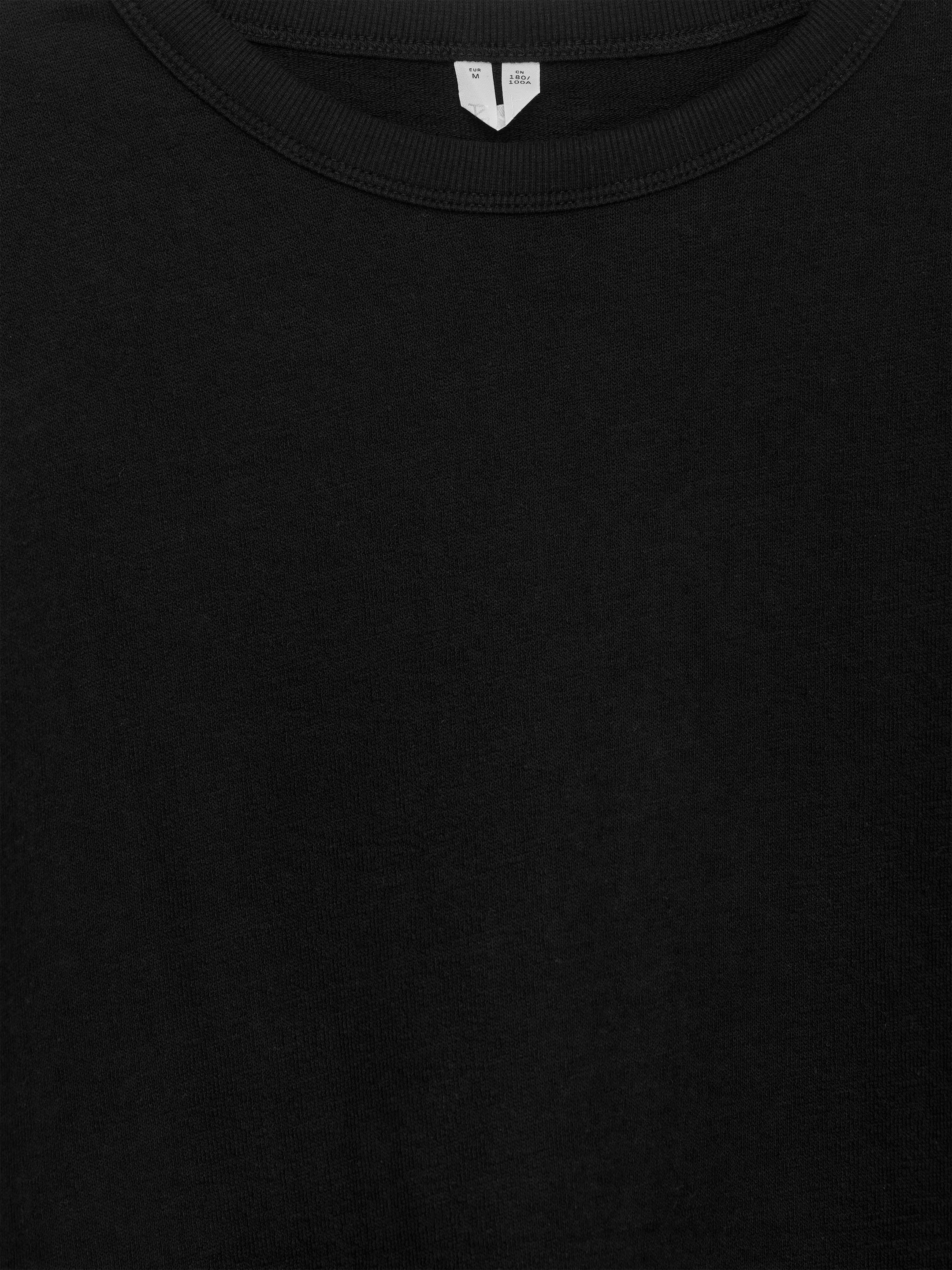 Relaxed Bouclé T-Shirt - Black - Loose fit - Men - StillMedia/DescriptiveDetail - 1