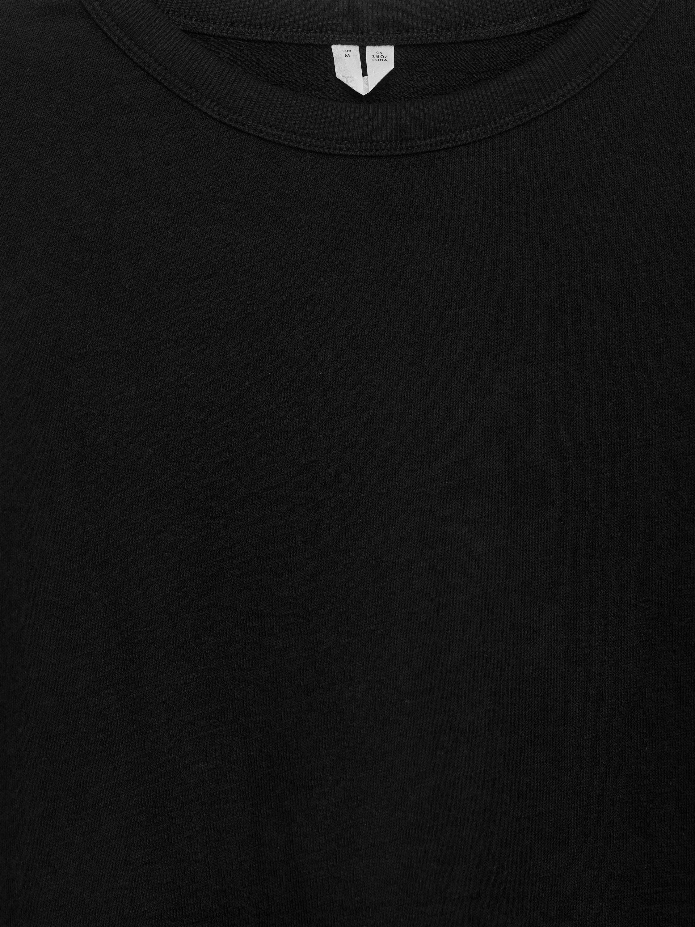 Relaxed Bouclé T-Shirt - Black - Loose fit - Men - StillMedia/DescriptiveDetail - 1